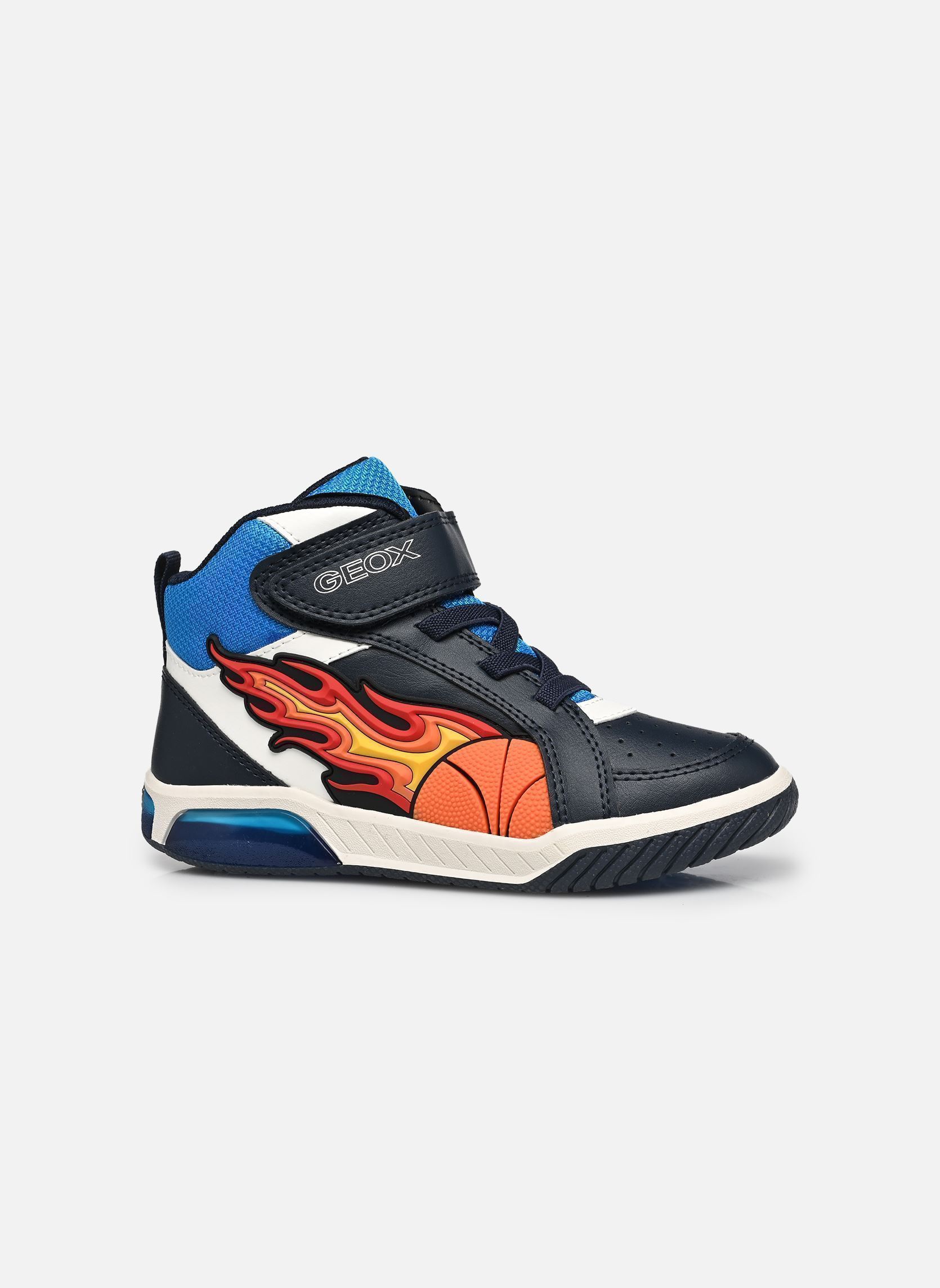 Hoge sneakers J Inek Boy C jongens blauw Geox Hoge sneakers J Inek Boy C jongens blauw NAVY/LT BLUE