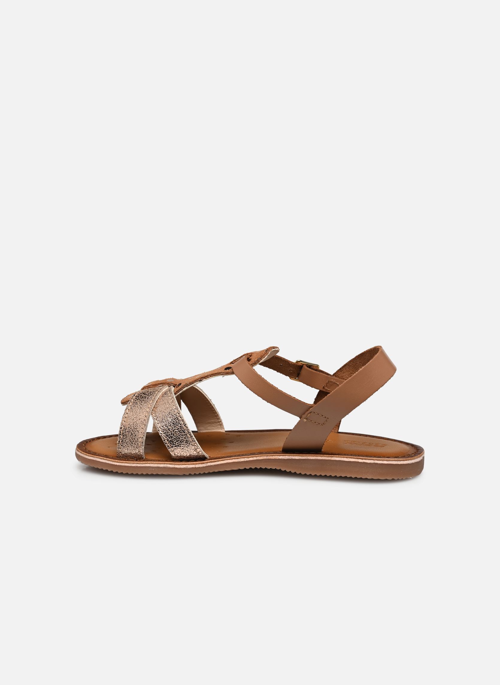 Sandales J Sandal Eolie Girl fille marron Geox Sandales J Sandal Eolie Girl fille marron Cognac/Rose Gold