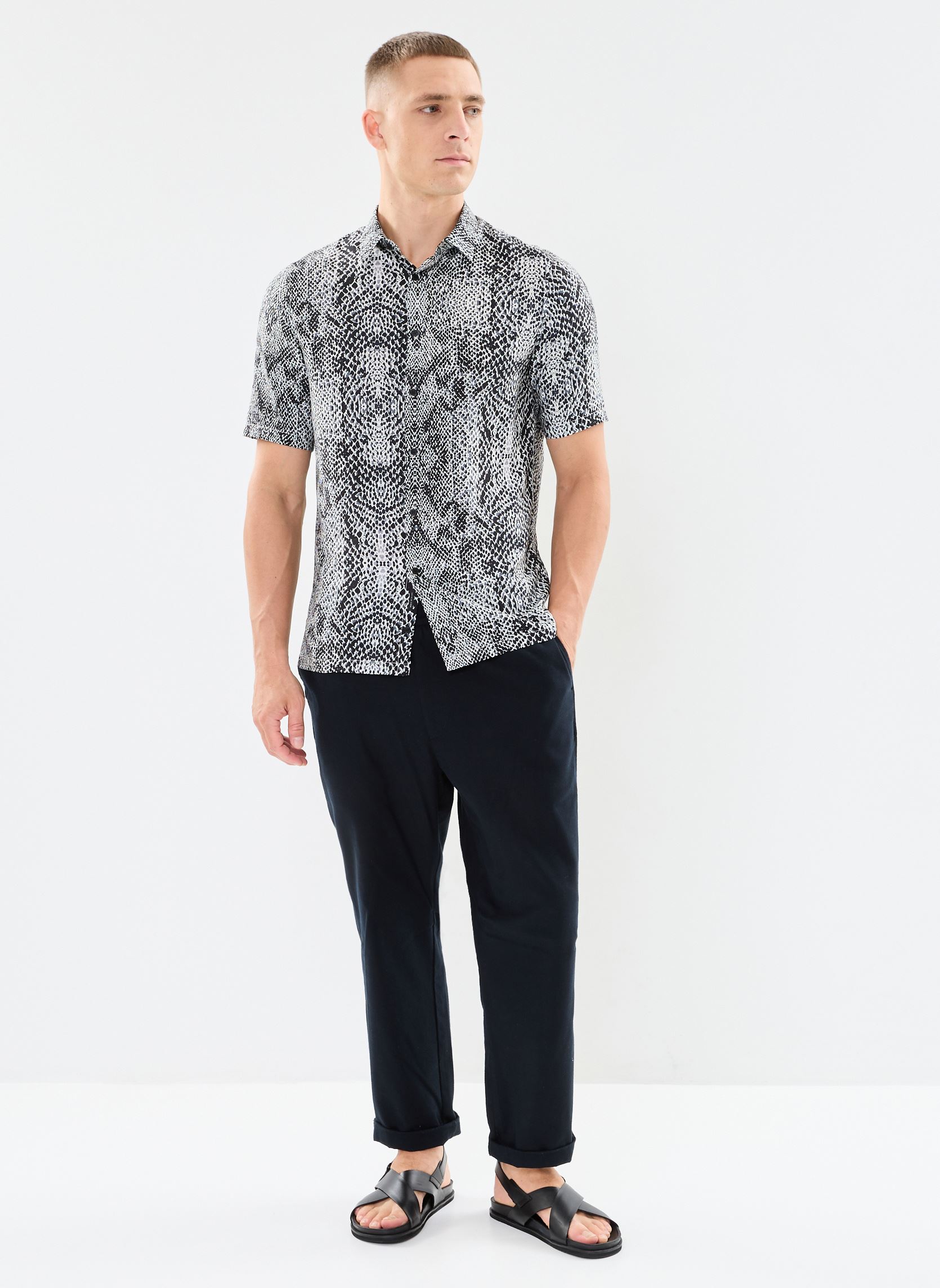 Hemden MY12203 herren schwarz IKKS Men Hemden MY12203 herren schwarz NOIR