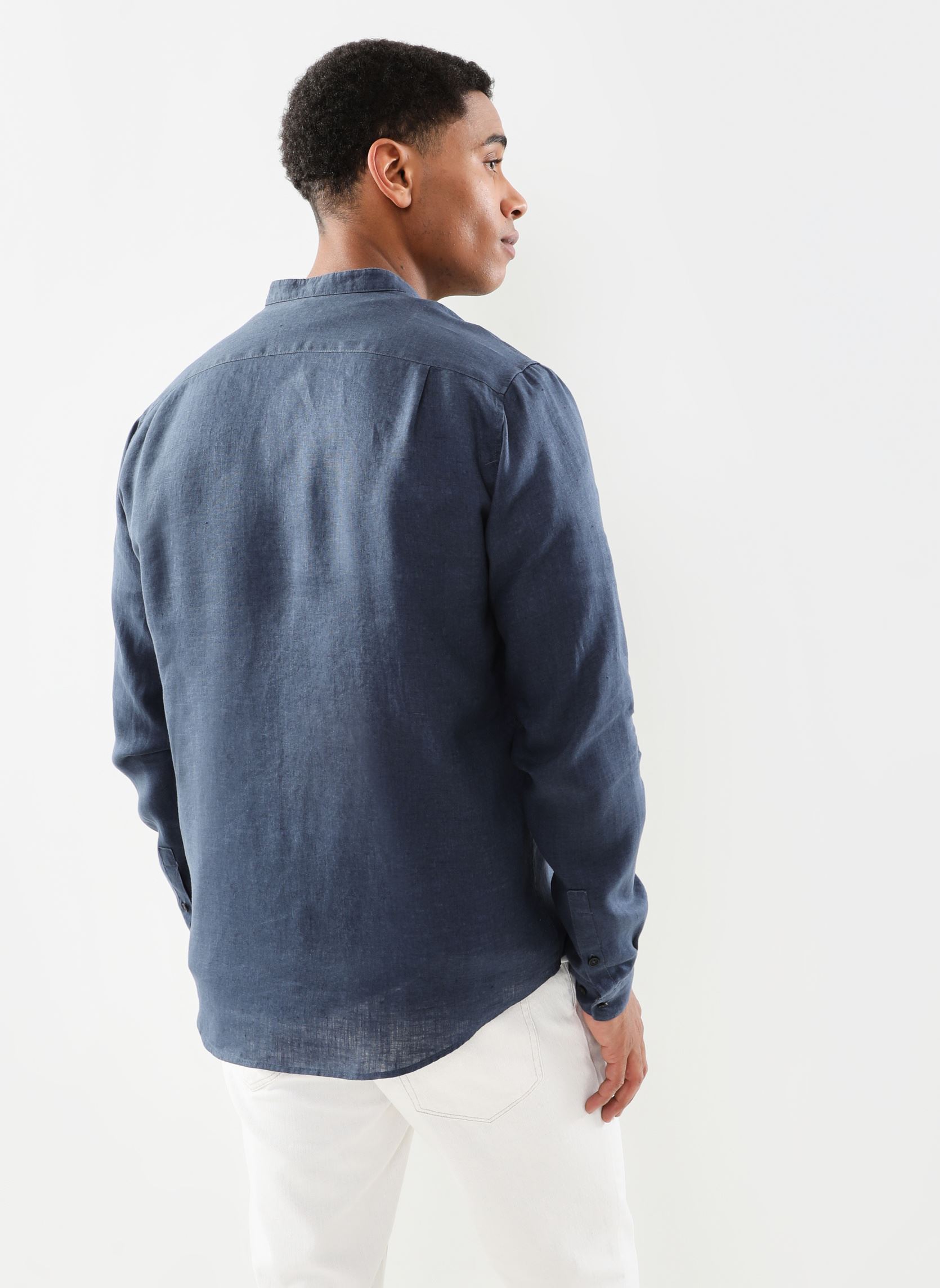 Hemden MY12083 herren blau IKKS Men Hemden MY12083 herren blau BLEU SAPHIR