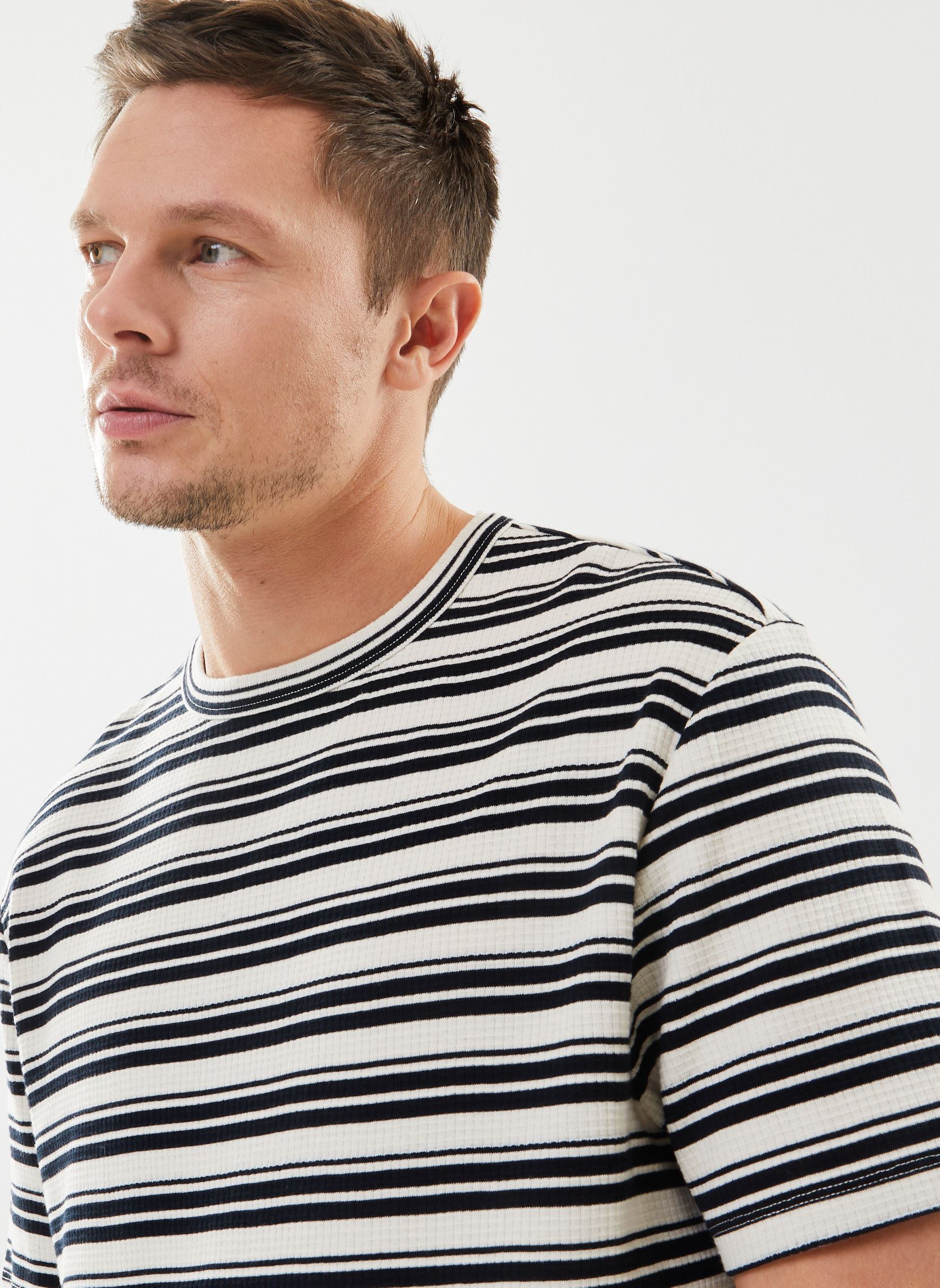 Tee-shirts manches courtes MY10243 homme blanc IKKS Men Tee-shirts manches courtes MY10243 homme blanc IVOIRE