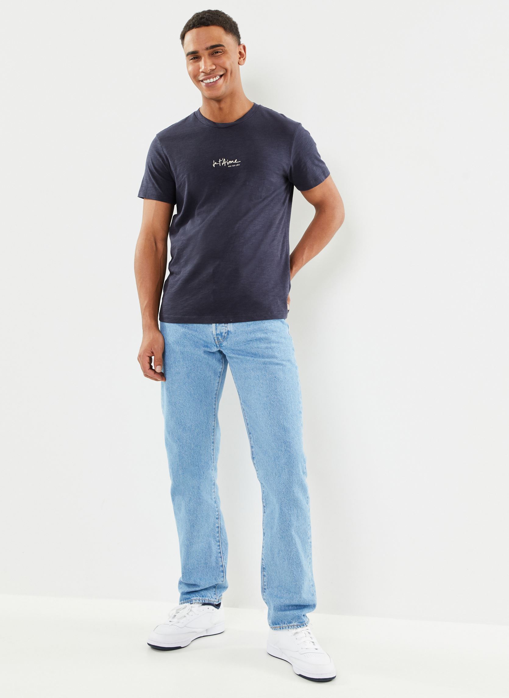 Kurzarm-T-Shirts MY10333 herren blau IKKS Men Kurzarm-T-Shirts MY10333 herren blau MARINE