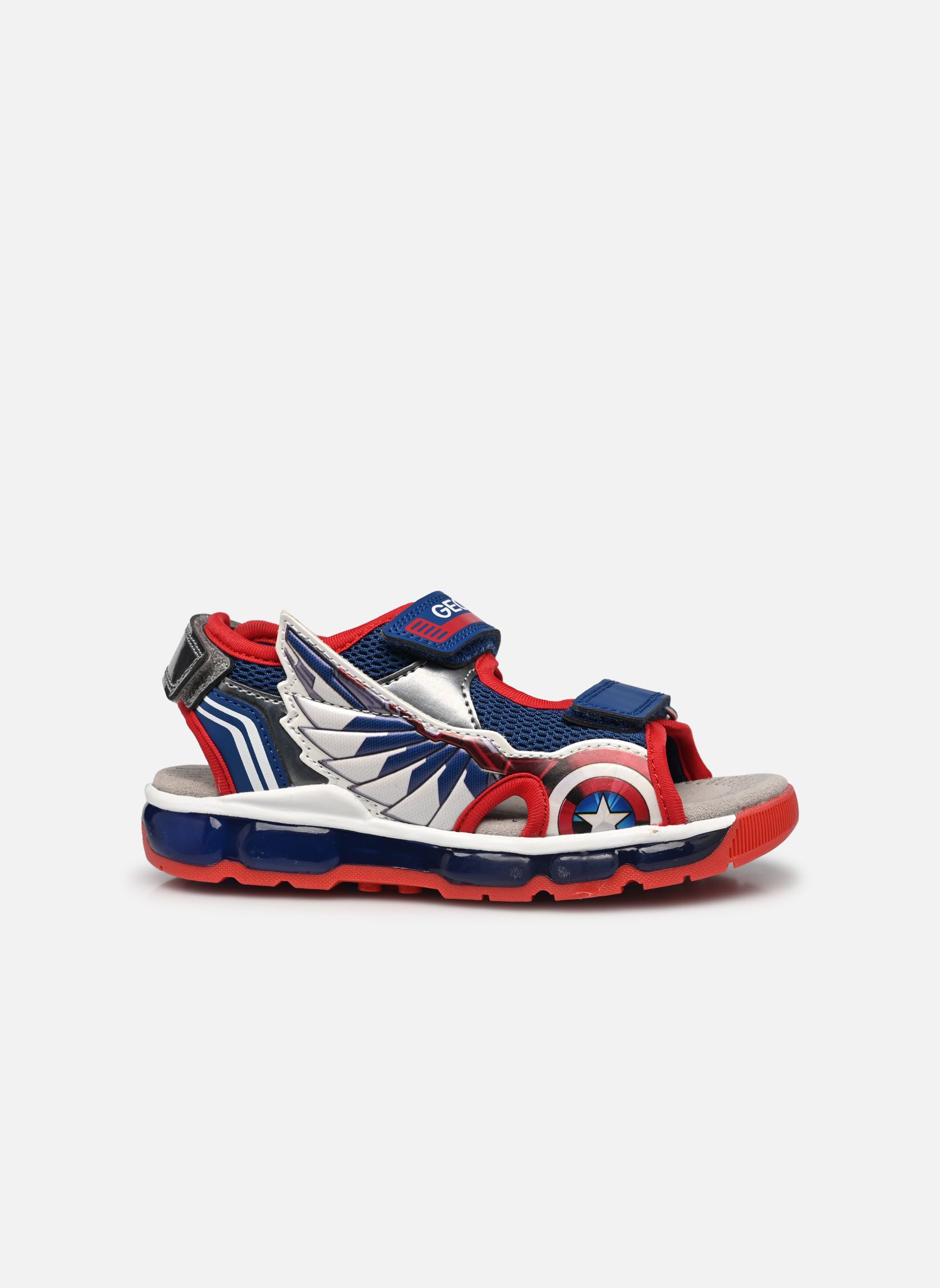 Sandales J Sandal Android Boy garçon multicolore Geox Sandales J Sandal Android Boy garçon multicolore Bleu/Rouge
