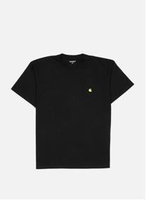 Tee-shirts T-Shirt à manches courtes Carhartt Chase Noir homme noir Carhartt WIP Tee-shirts T-Shirt à manches courtes Carhartt Chase Noir homme noir Noir