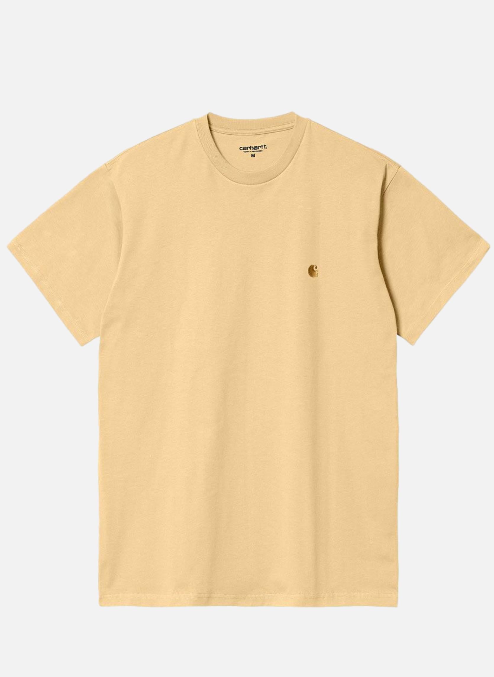 Tee-shirts T-Shirt à manches courtes Carhartt Chase Jaune homme jaune Carhartt WIP Tee-shirts T-Shirt à manches courtes Carhartt Chase Jaune homme jaune Jaune