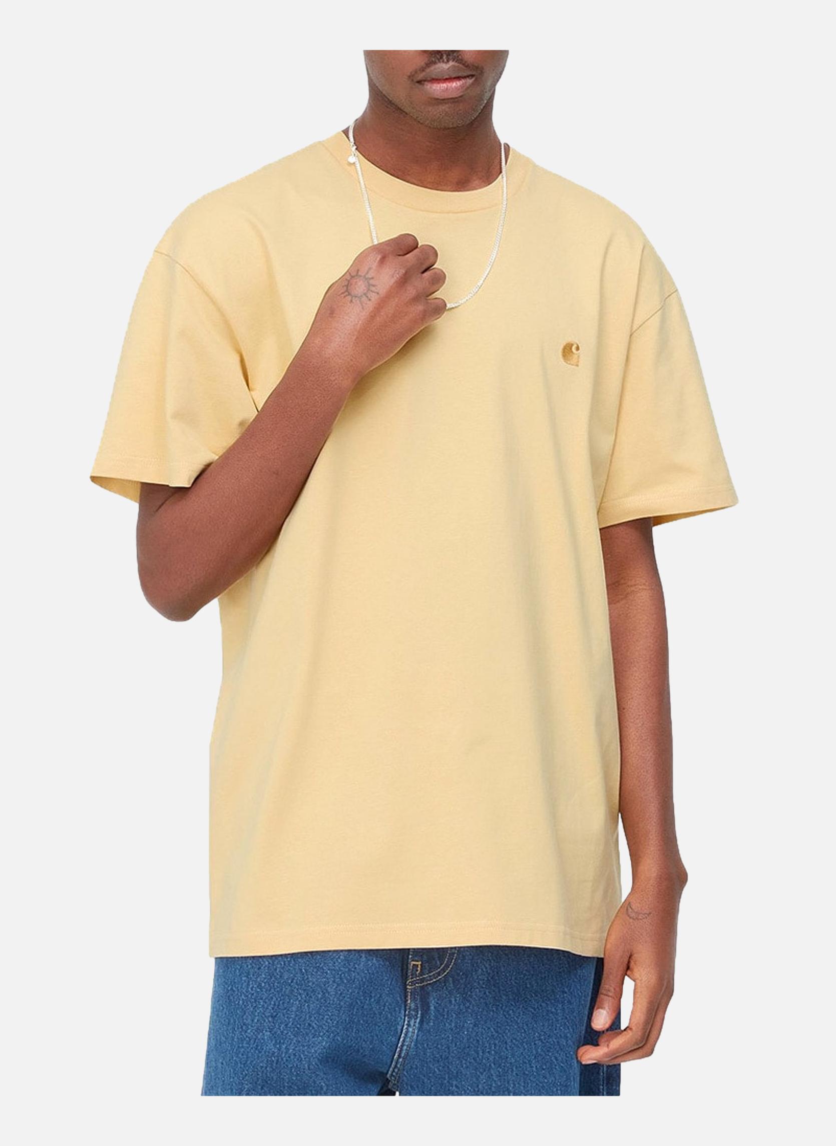 Tee-shirts T-Shirt à manches courtes Carhartt Chase Jaune homme jaune Carhartt WIP Tee-shirts T-Shirt à manches courtes Carhartt Chase Jaune homme jaune Jaune