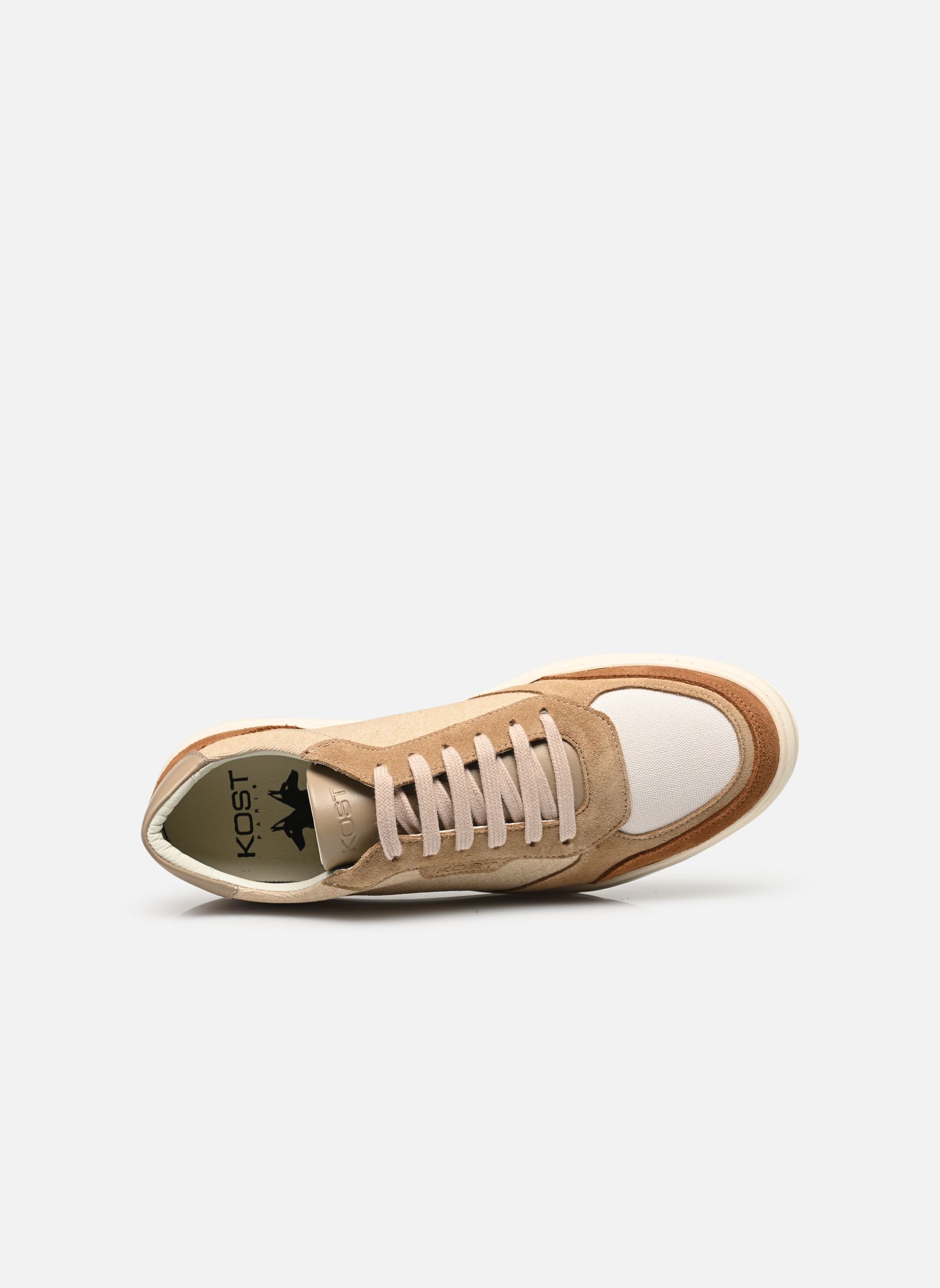 Baskets SNOOZE T homme beige Kost Baskets SNOOZE T homme beige TAUPE+ECRU+COGNAC