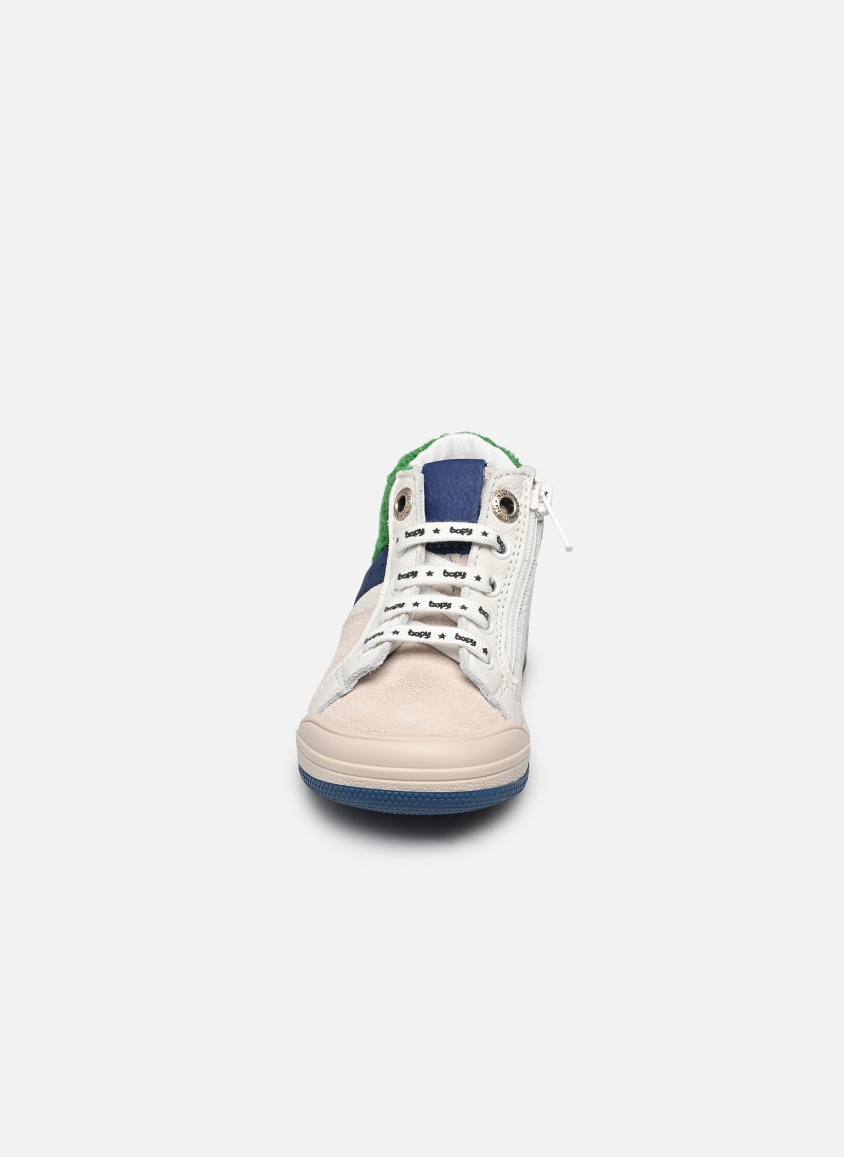 Bottines Rinky garçon blanc Bopy Bottines Rinky garçon blanc VERT/BLEU