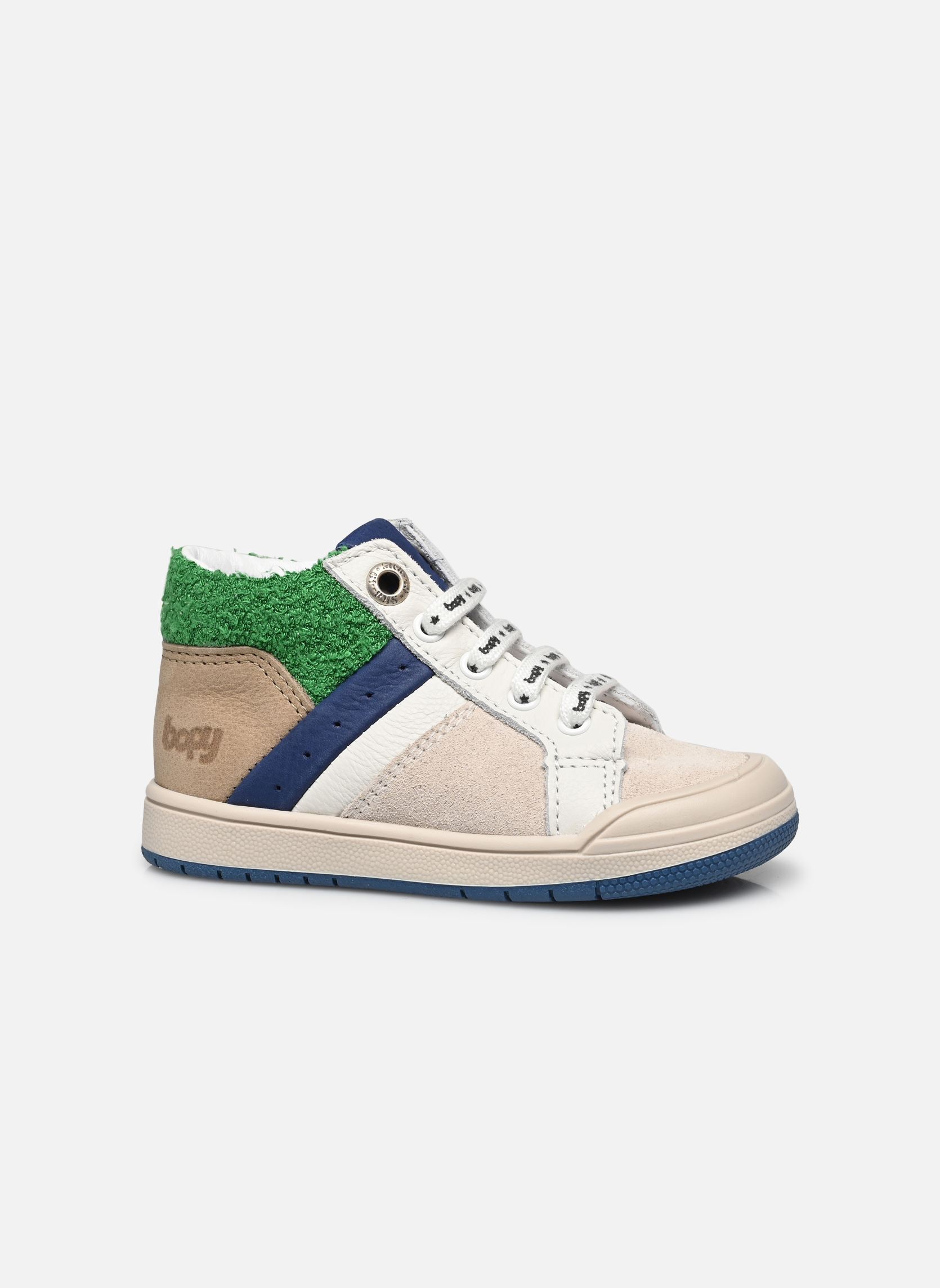 Bottines Rinky garçon blanc Bopy Bottines Rinky garçon blanc VERT/BLEU