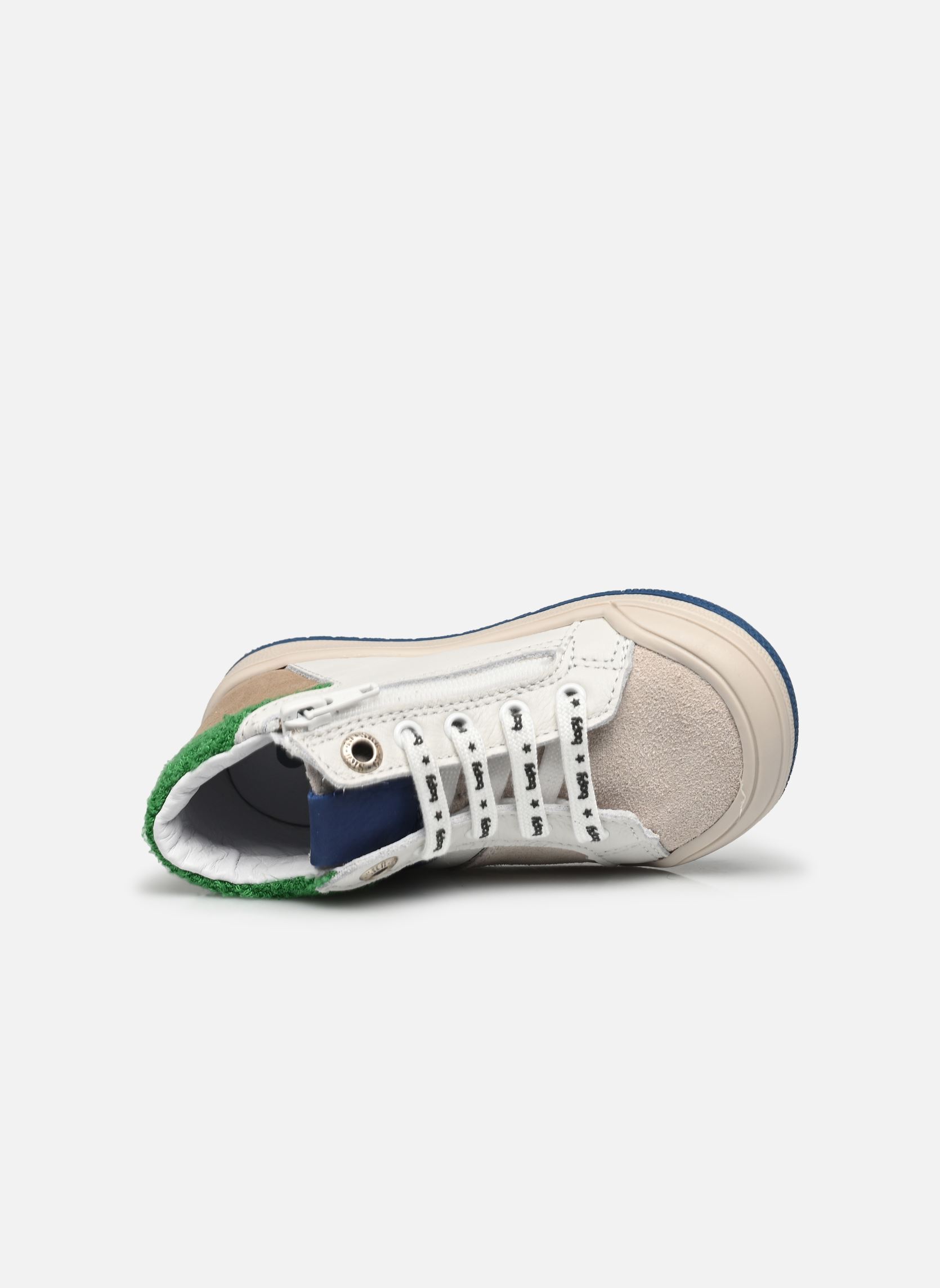 Bottines Rinky garçon blanc Bopy Bottines Rinky garçon blanc VERT/BLEU