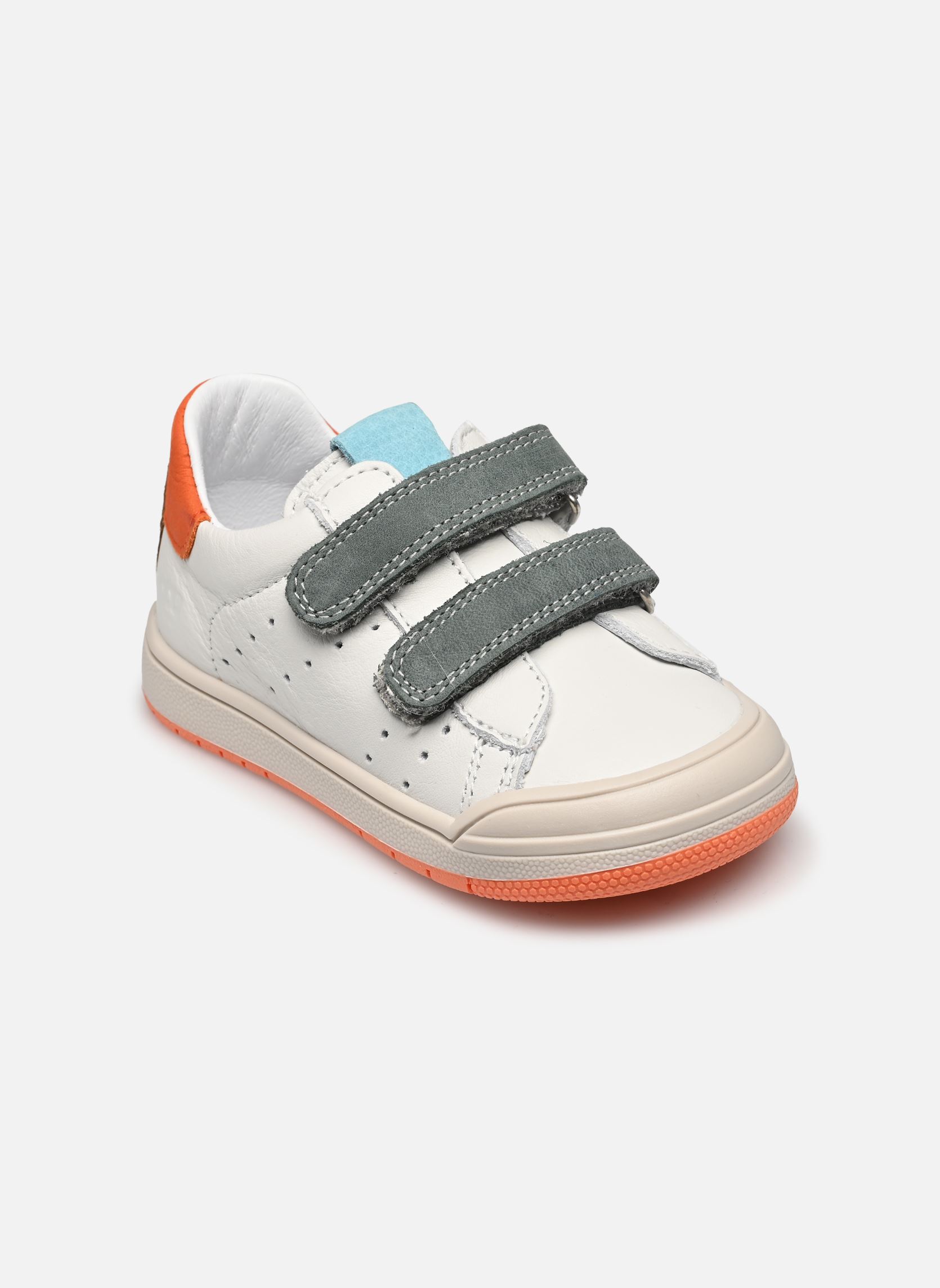 Baskets Ramdem garçon blanc Bopy Baskets Ramdem garçon blanc BLANC/VERT