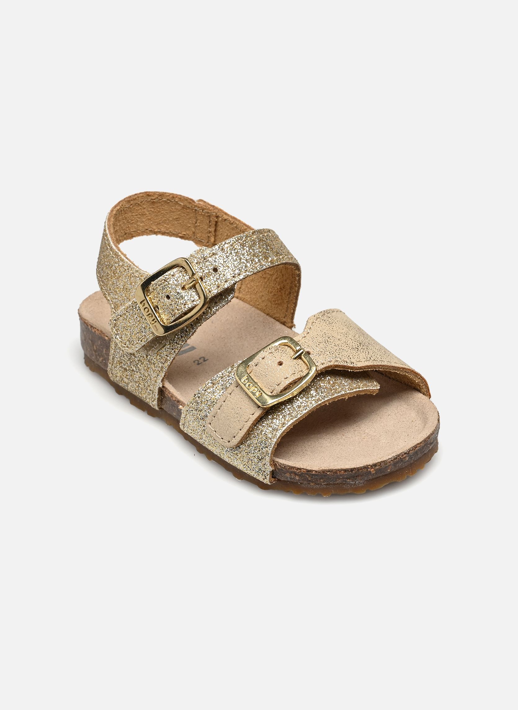 Sandales Efina fille or et bronze Bopy Sandales Efina fille or et bronze DORE