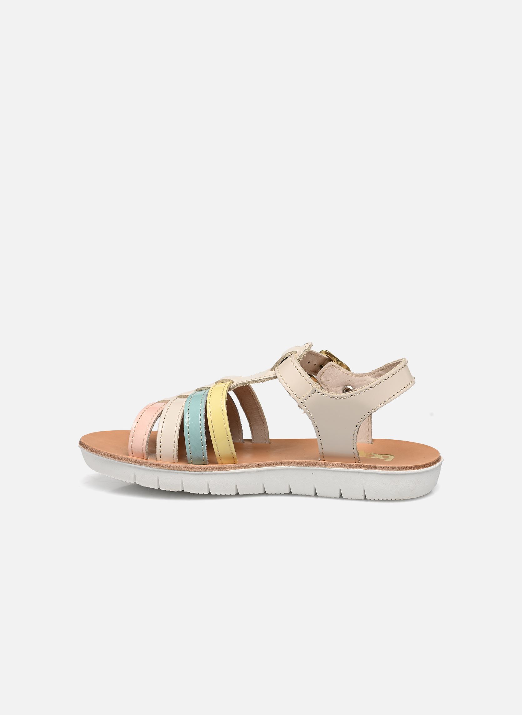 Sandales Ezebra fille multicolore Bopy Sandales Ezebra fille multicolore BLANC/PASTEL