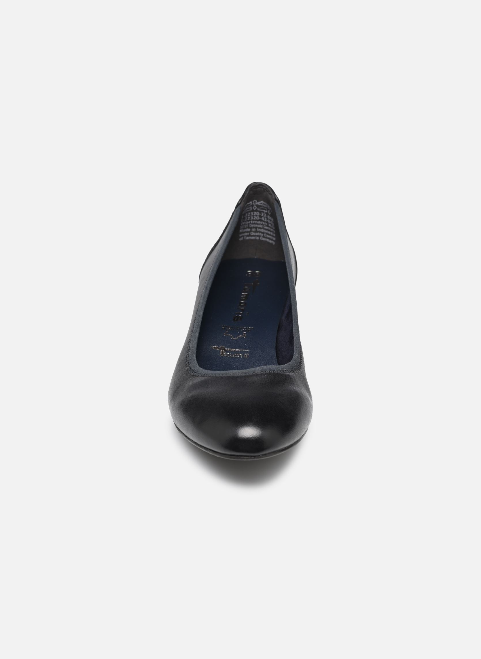 Klassische Ballerinas 22320-42 damen blau Tamaris Klassische Ballerinas 22320-42 damen blau Navy leather
