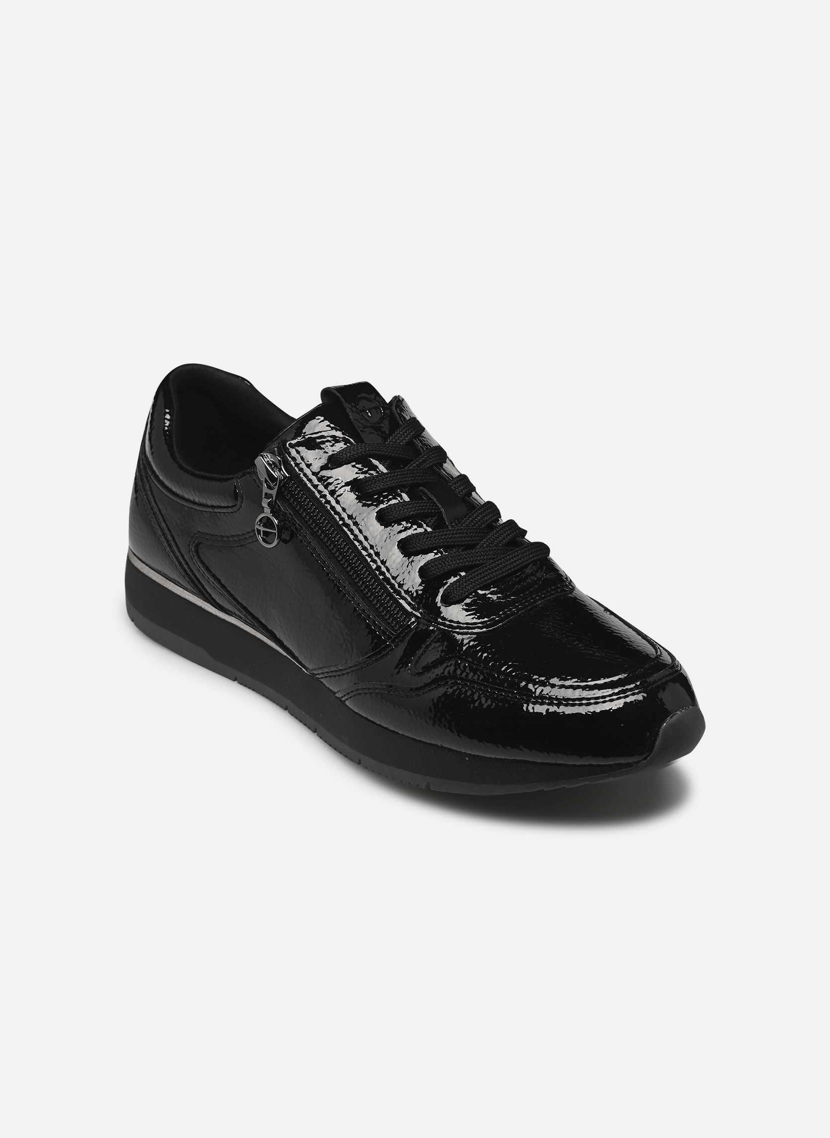 Baskets basses 23603-42 femme noir Tamaris Baskets basses 23603-42 femme noir BLACK PATENT
