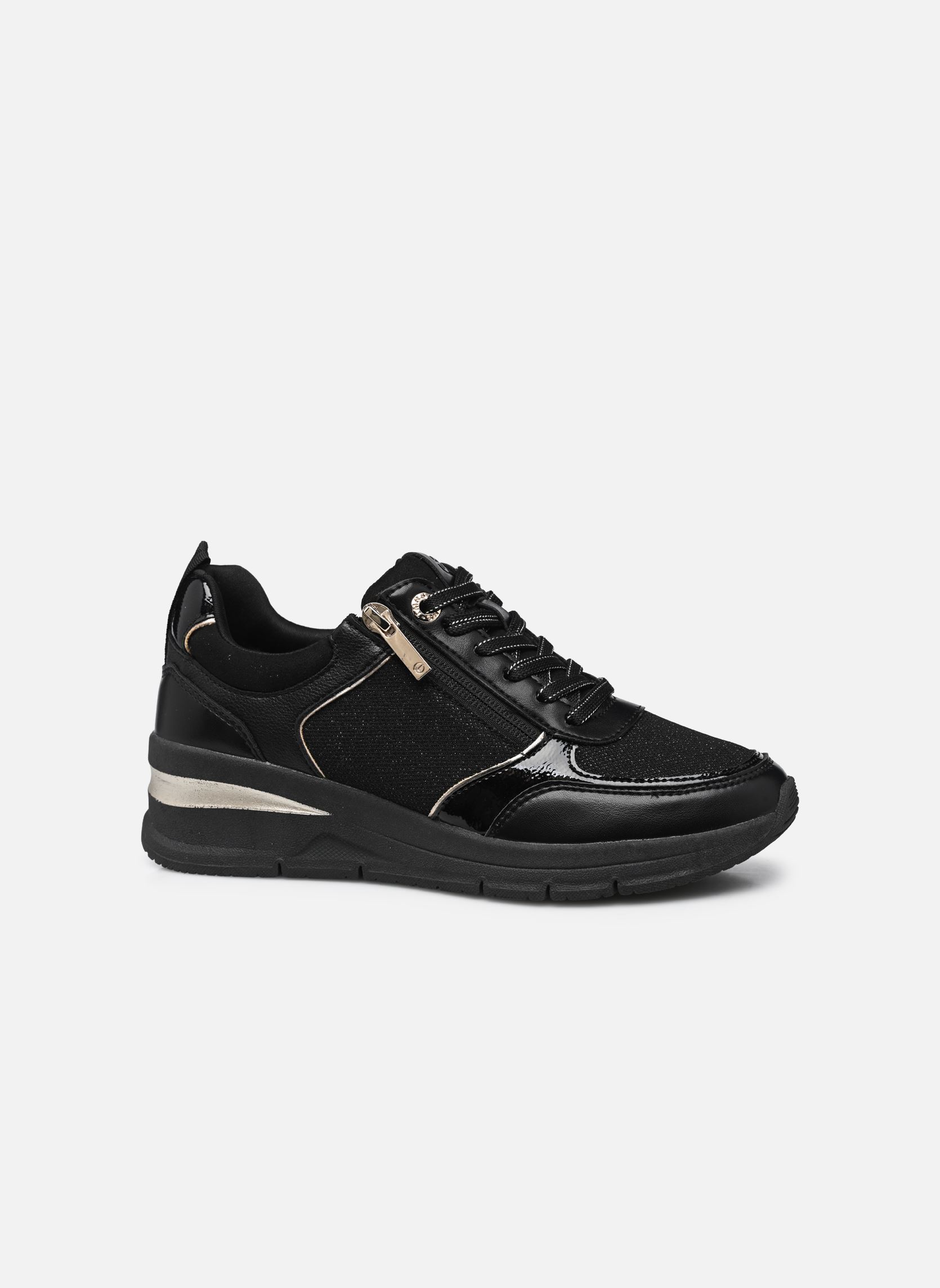 Baskets basses 23721-42 femme noir Tamaris Baskets basses 23721-42 femme noir Black/gold