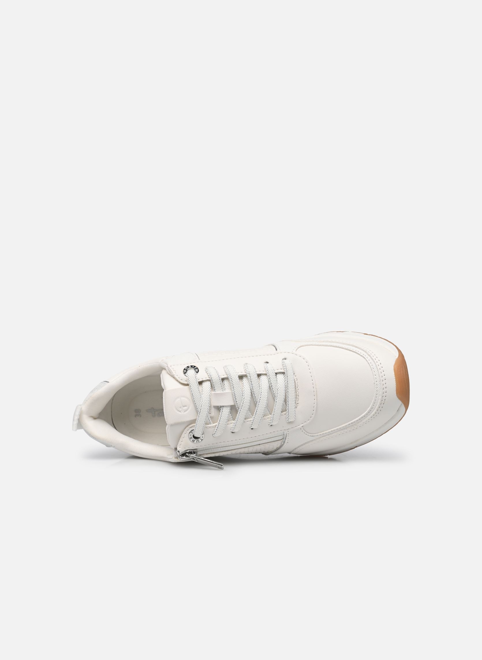 Niedrige Sneaker 23721-42 damen weiß Tamaris Niedrige Sneaker 23721-42 damen weiß White/silver