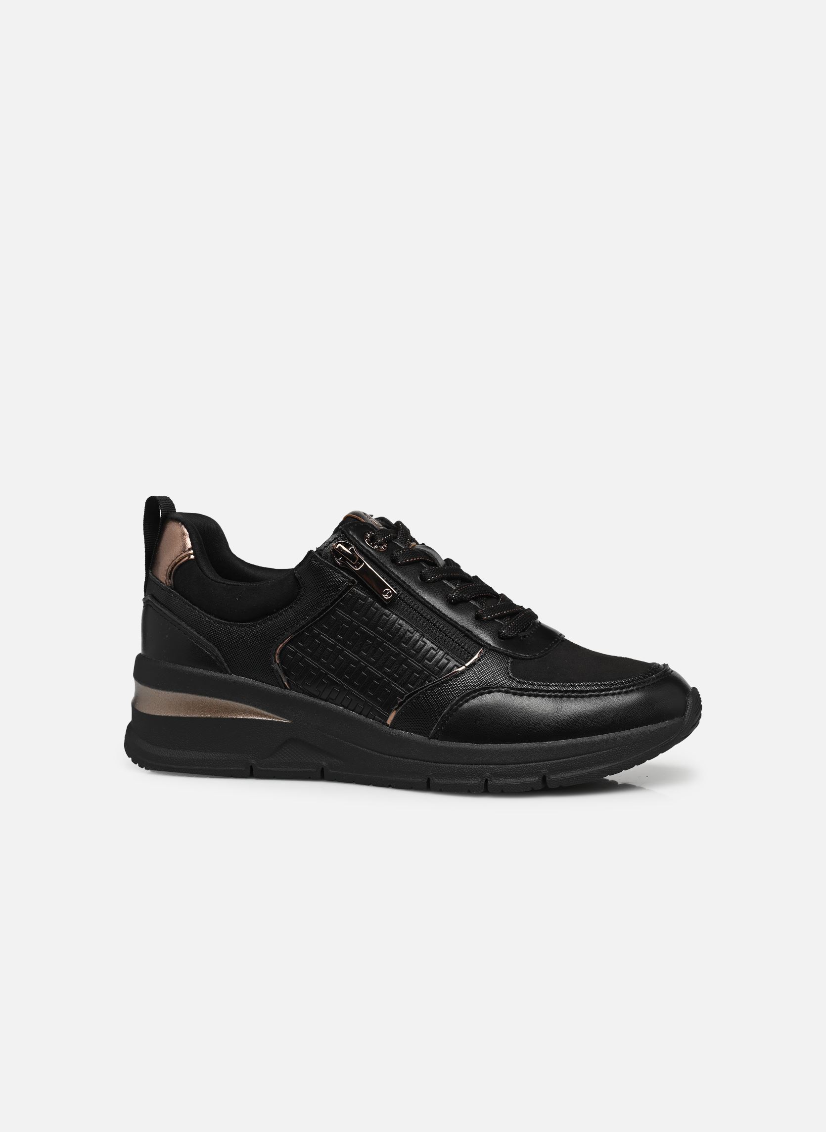 Niedrige Sneaker 23721-42 damen schwarz Tamaris Niedrige Sneaker 23721-42 damen schwarz Black/Copper