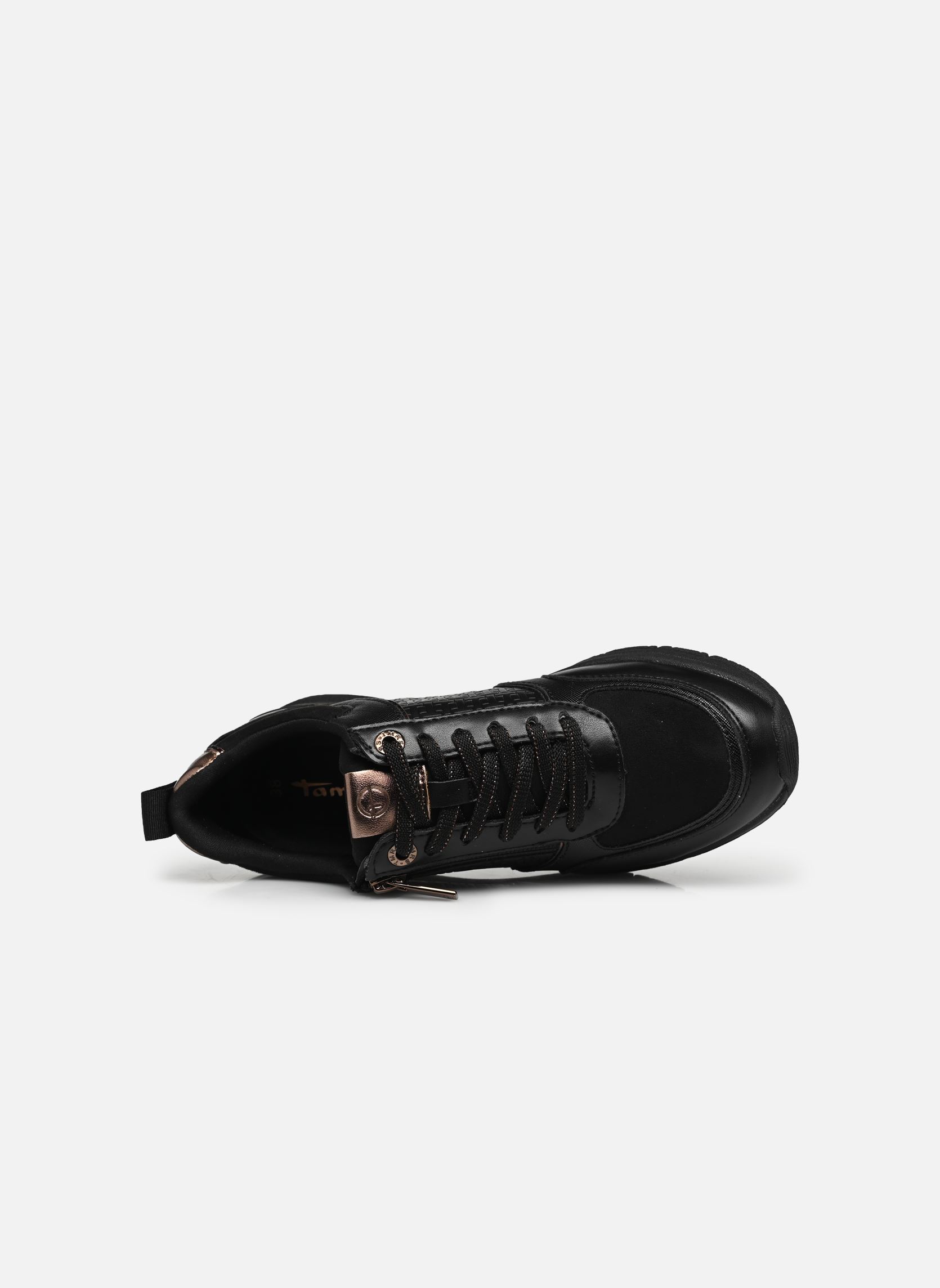 Niedrige Sneaker 23721-42 damen schwarz Tamaris Niedrige Sneaker 23721-42 damen schwarz Black/Copper