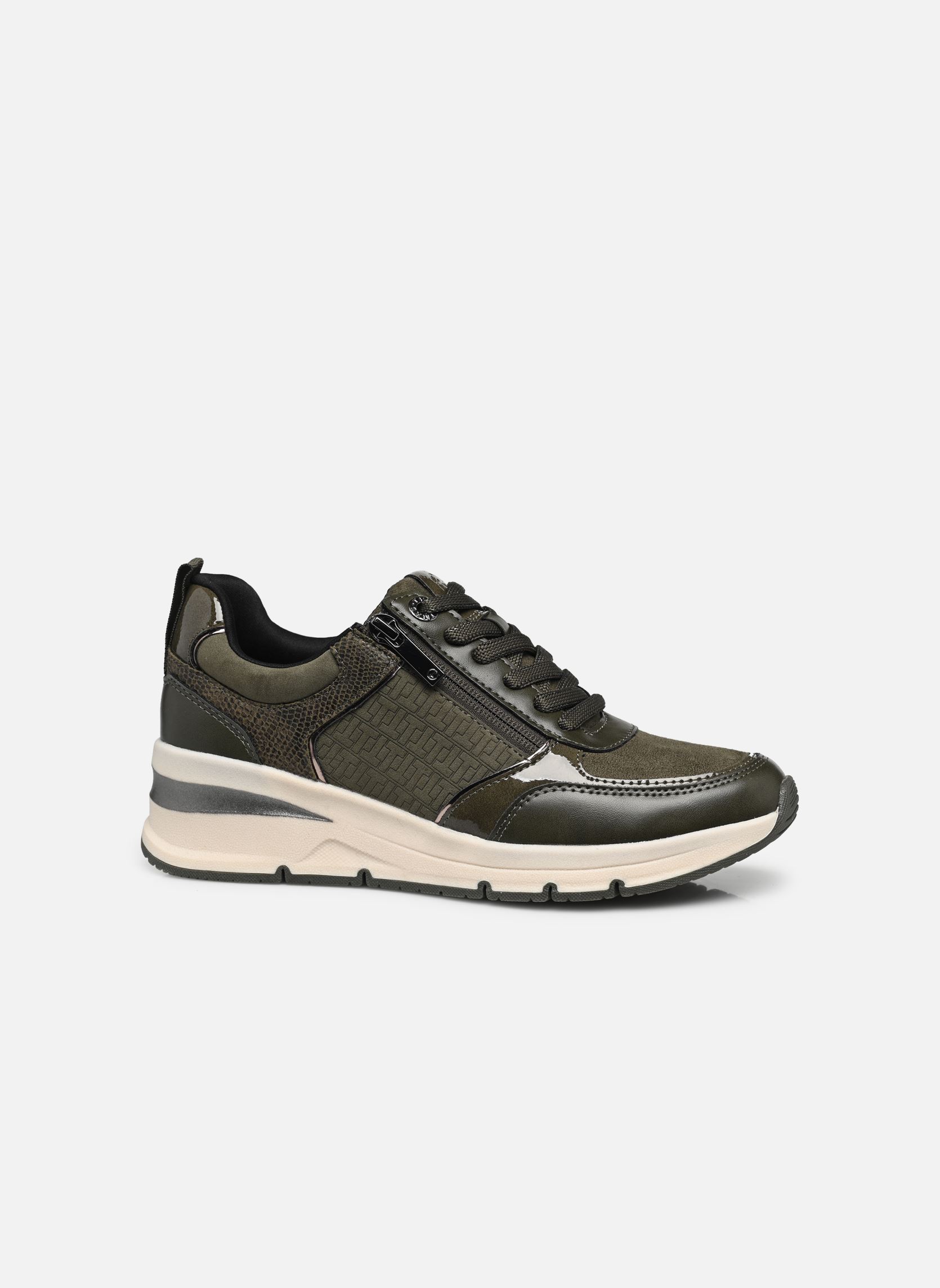 Baskets basses 23721-42 femme vert Tamaris Baskets basses 23721-42 femme vert OLIVE COMB
