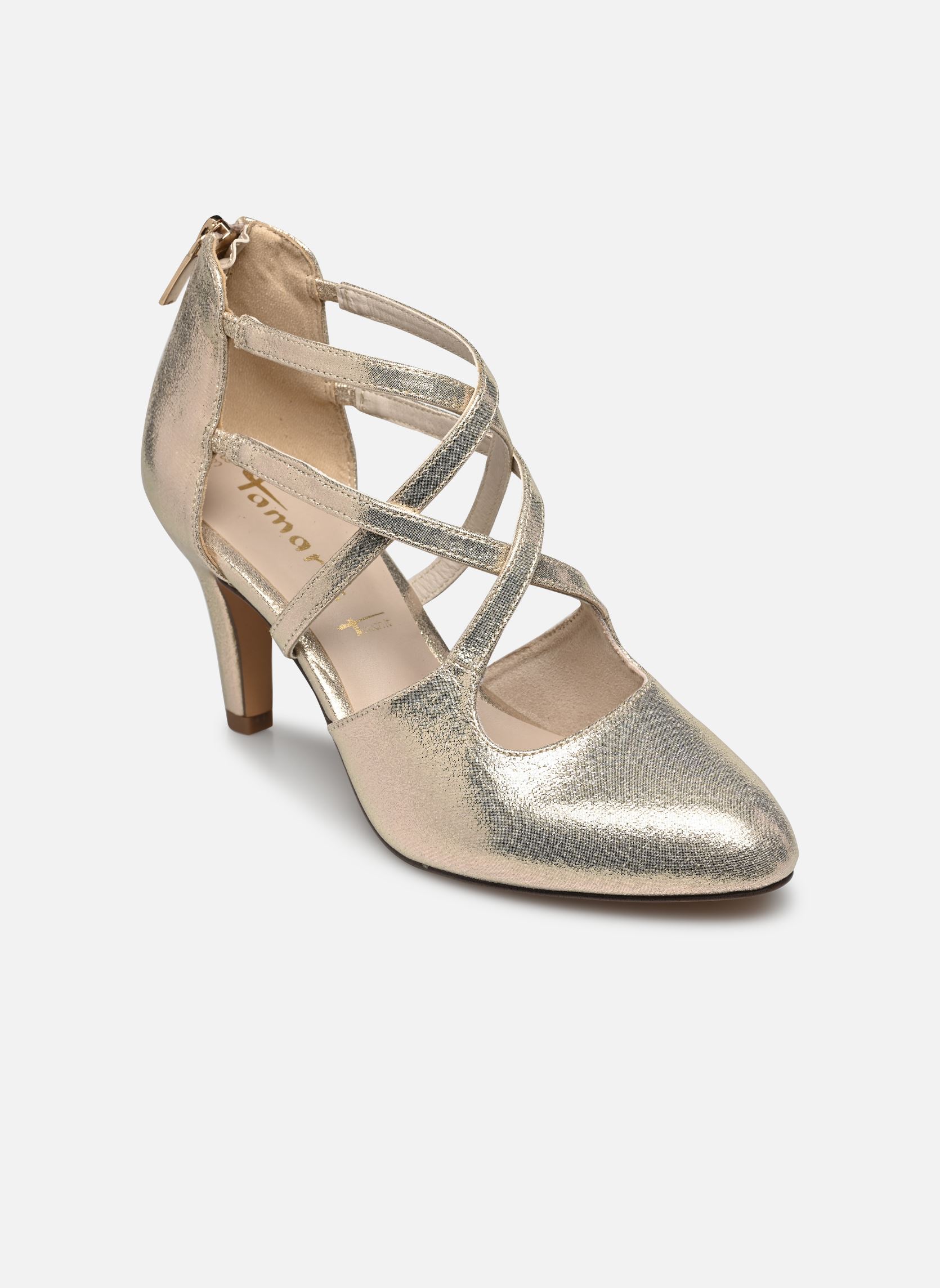 Escarpins à brides 24423-42 femme or et bronze Tamaris Escarpins à brides 24423-42 femme or et bronze LIGHT GOLD