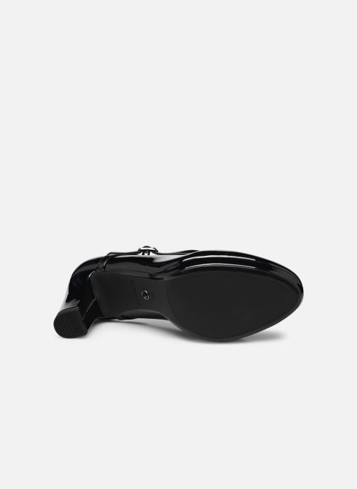 Sacha leren slingback pumps zwart