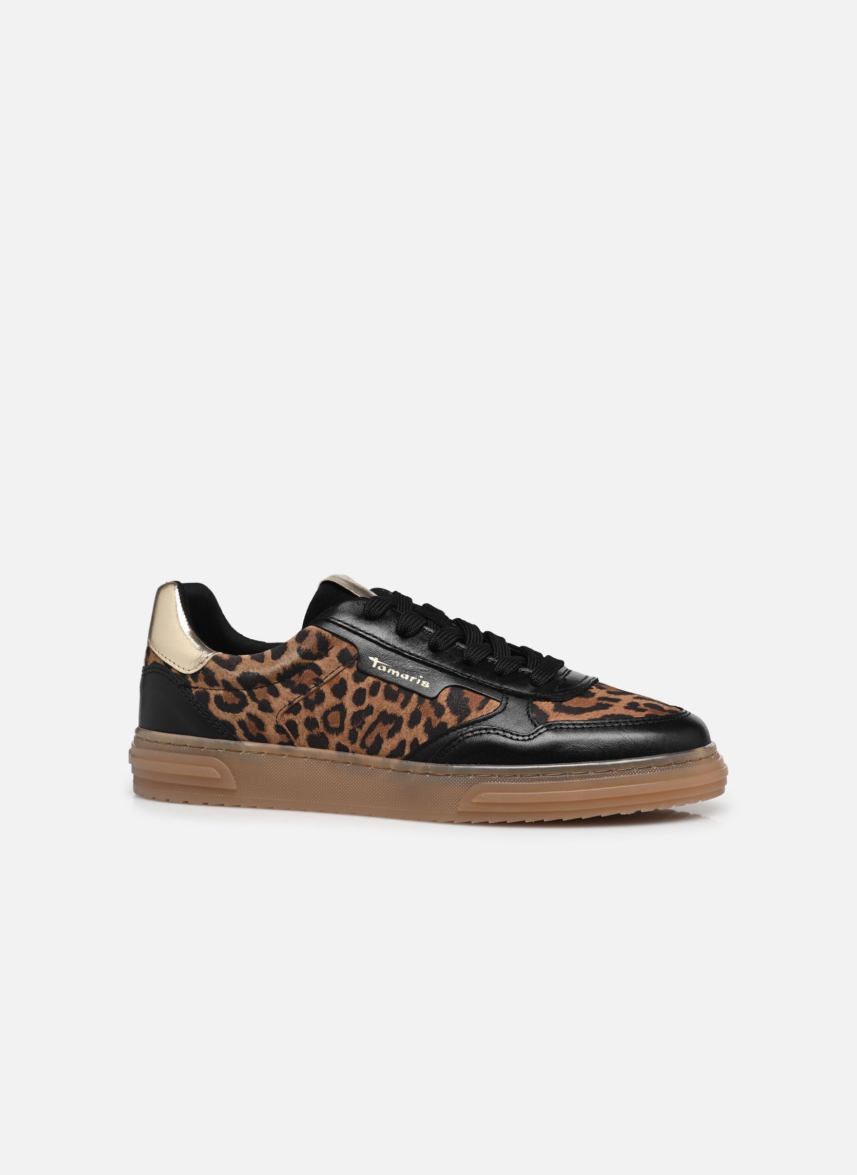 Lage sneakers 23617-42 dames bruin Tamaris Lage sneakers 23617-42 dames bruin LEOPARD COMB