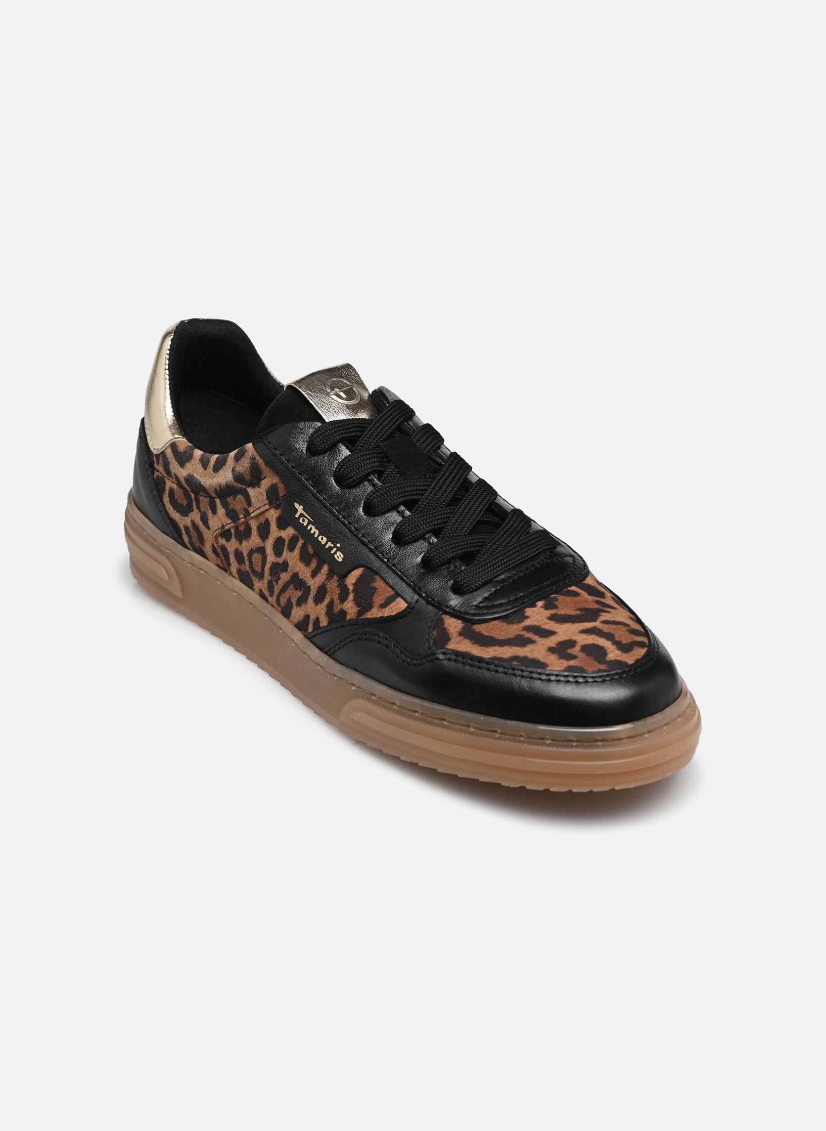 Lage sneakers 23617-42 dames bruin Tamaris Lage sneakers 23617-42 dames bruin LEOPARD COMB