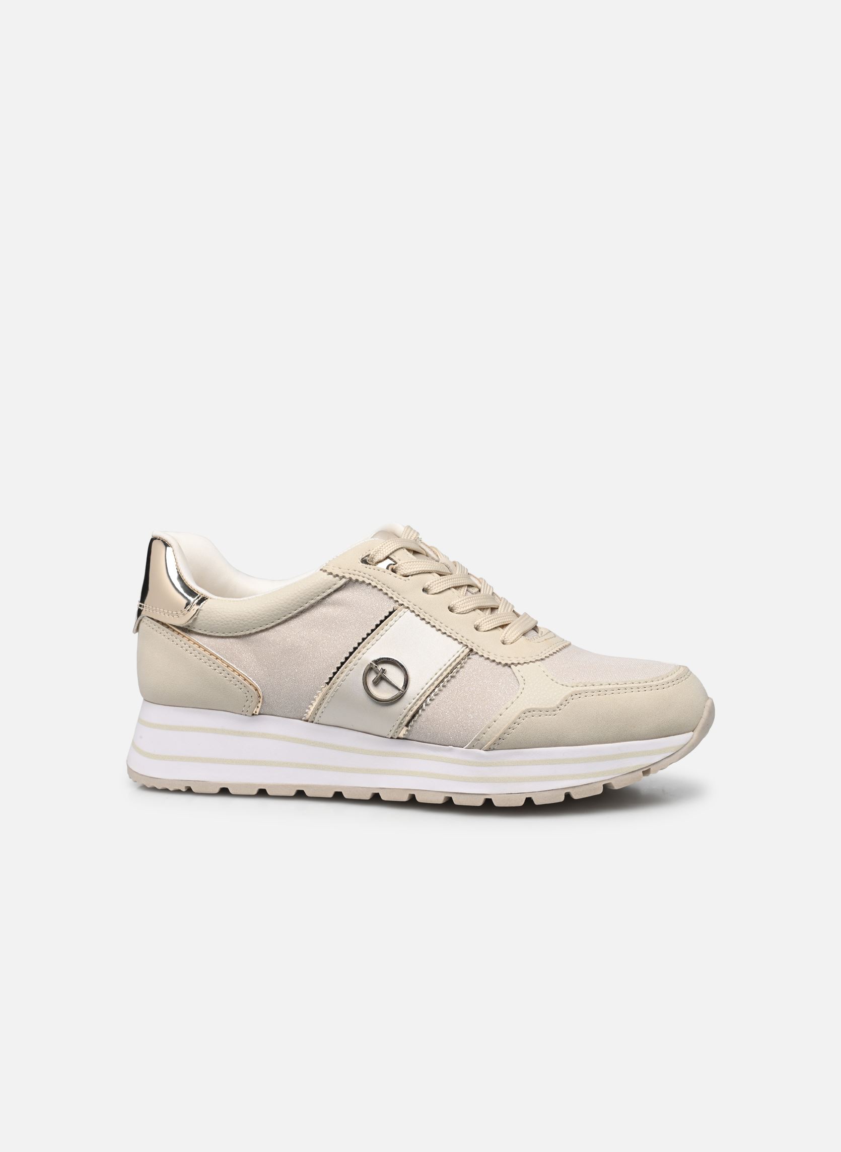 Baskets compensées 23727-42 femme beige Tamaris Baskets compensées 23727-42 femme beige IVORY COMB