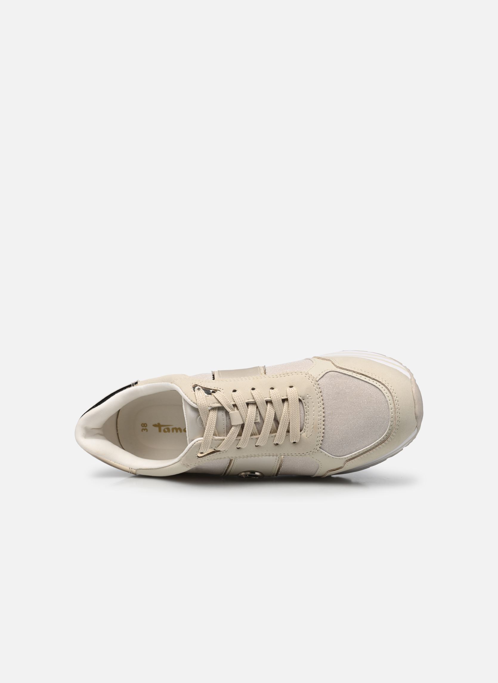 Baskets compensées 23727-42 femme beige Tamaris Baskets compensées 23727-42 femme beige IVORY COMB