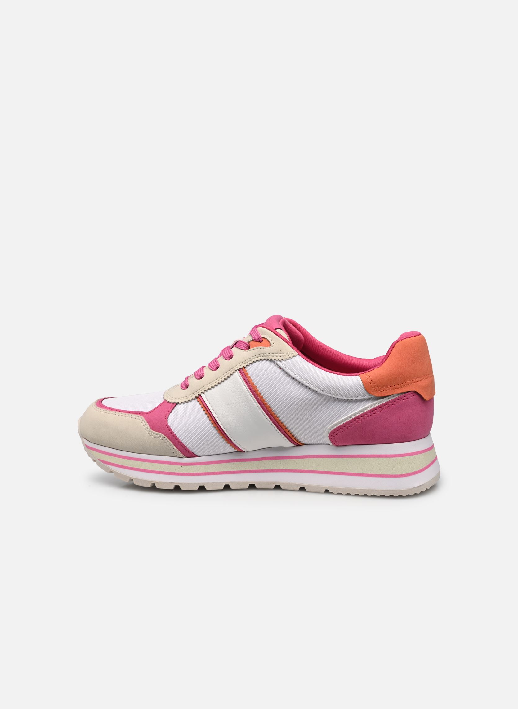 Baskets compensées 23727-42 femme multicolore Tamaris Baskets compensées 23727-42 femme multicolore FUXIA COMB
