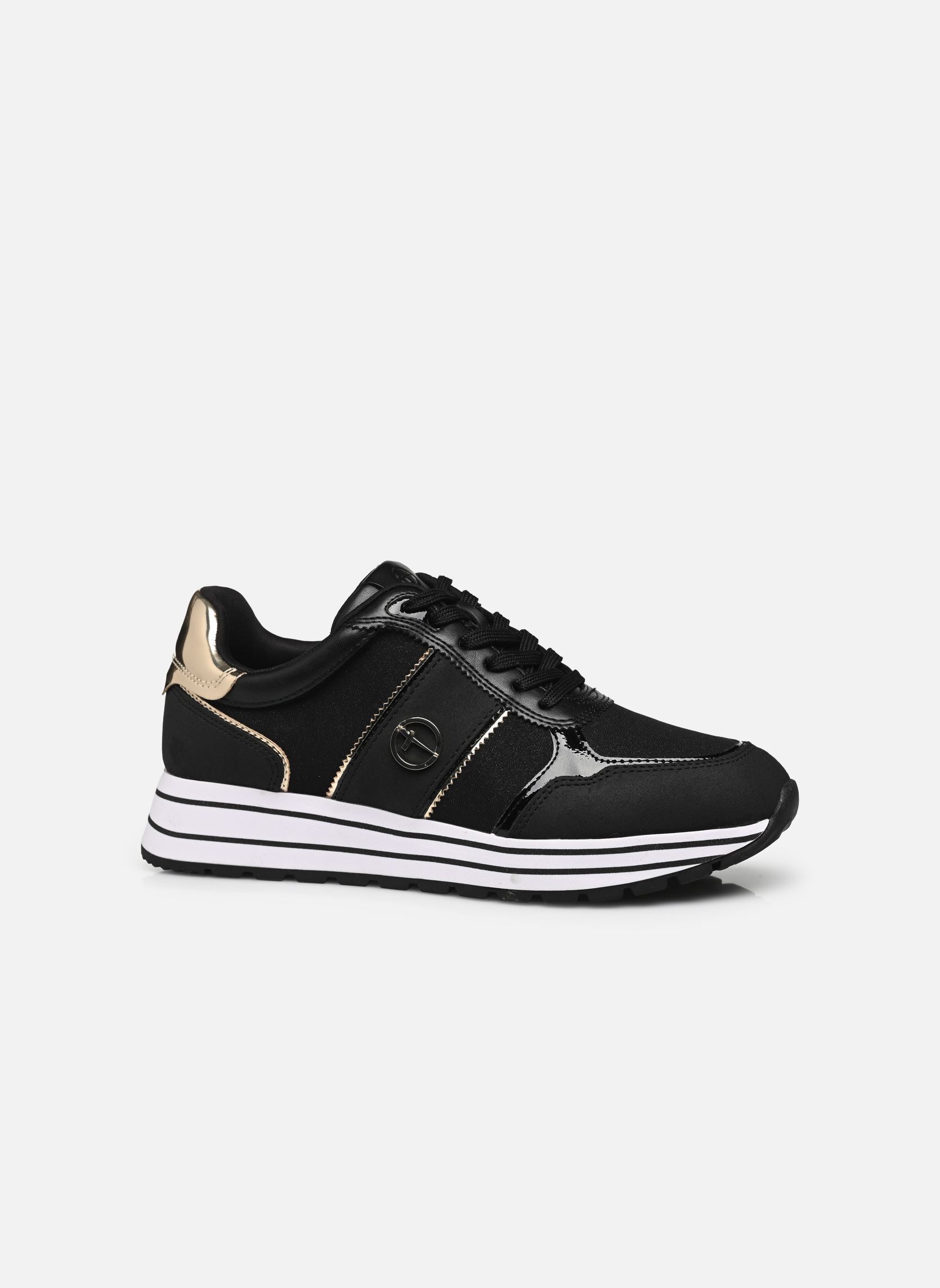 Baskets compensées 23727-42 femme noir Tamaris Baskets compensées 23727-42 femme noir BLACK/GOLD