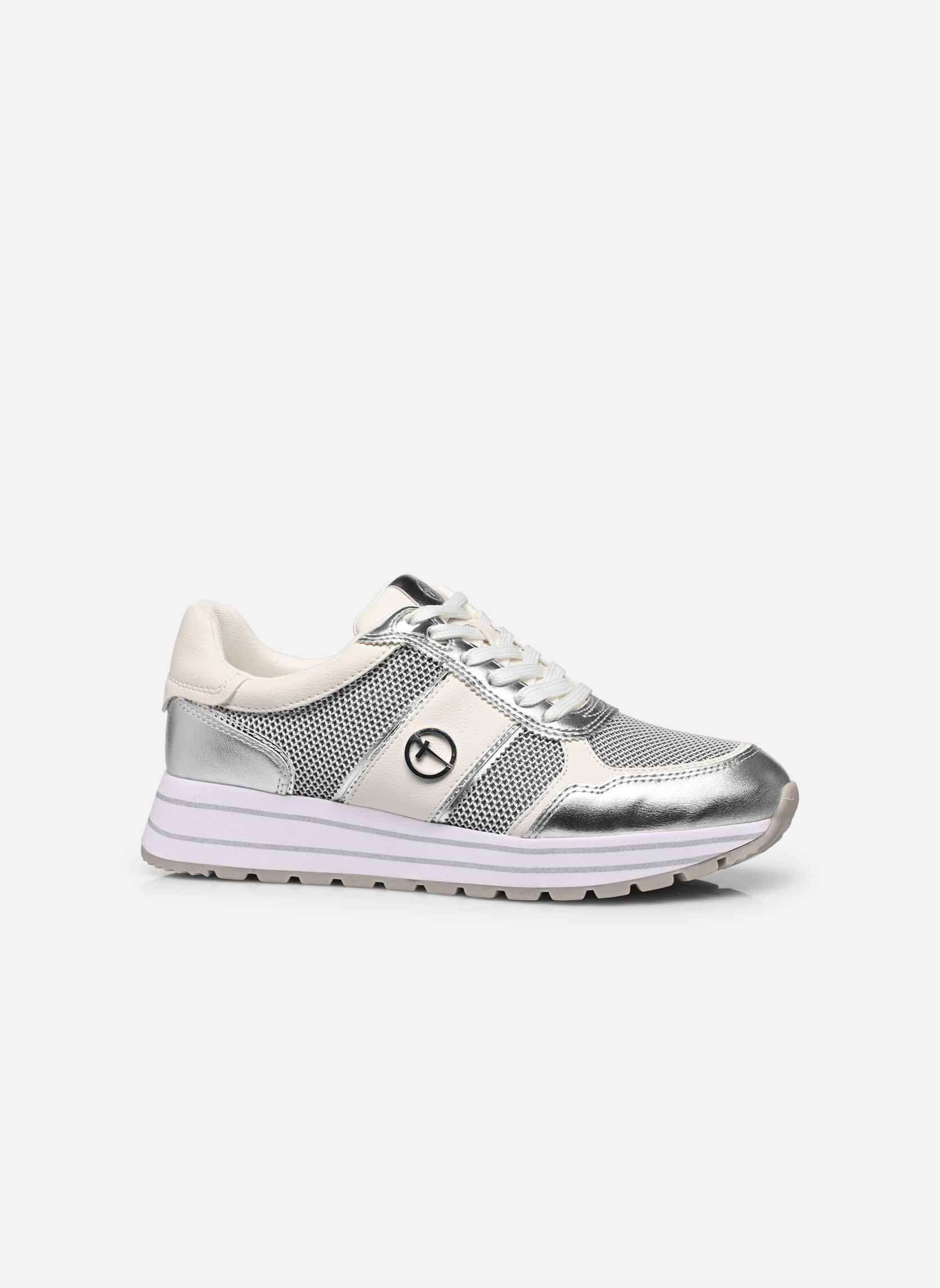 Baskets compensées 23727-42 femme argent Tamaris Baskets compensées 23727-42 femme argent SILVER COMB