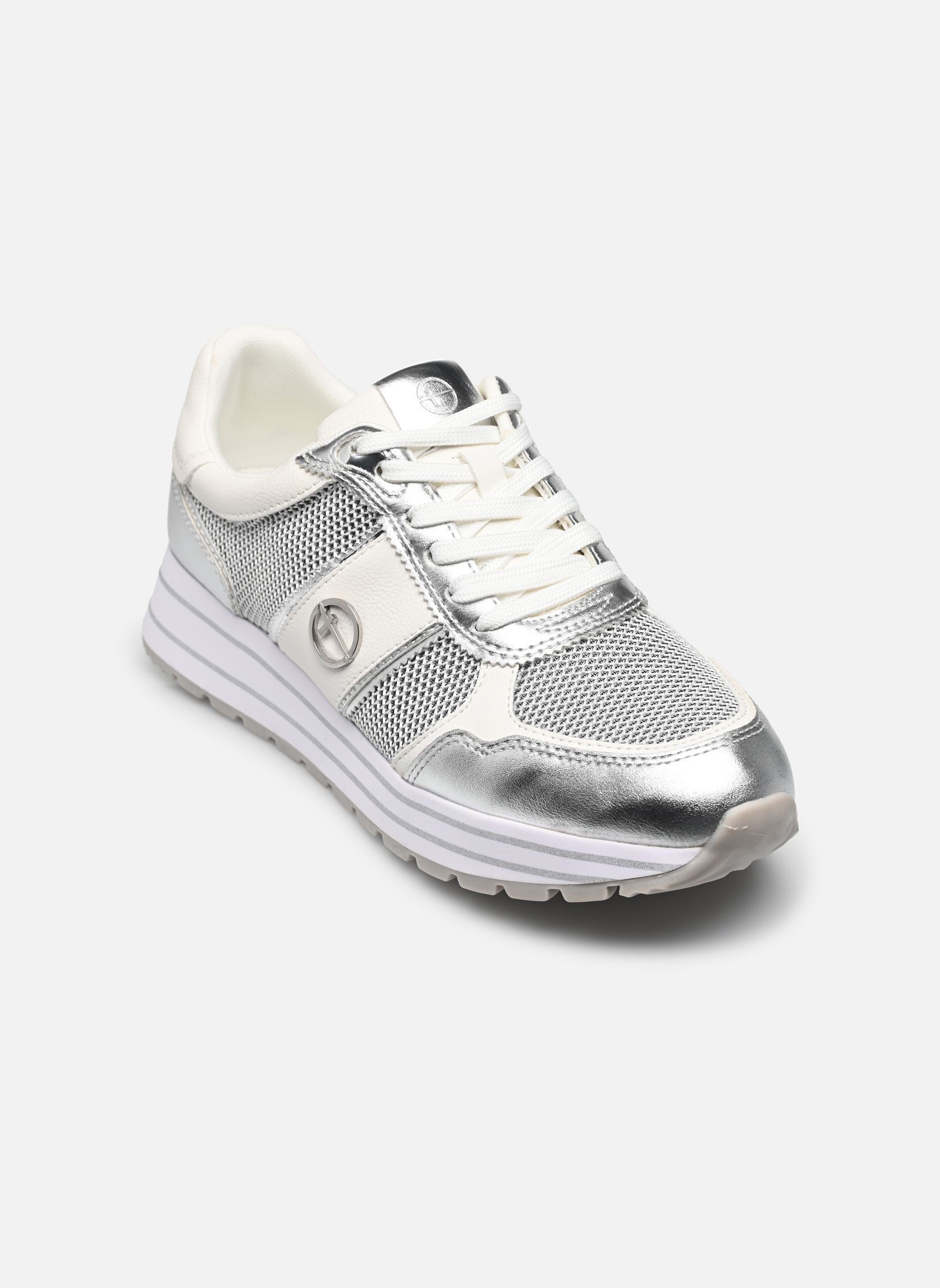 Baskets compensées 23727-42 femme argent Tamaris Baskets compensées 23727-42 femme argent SILVER COMB