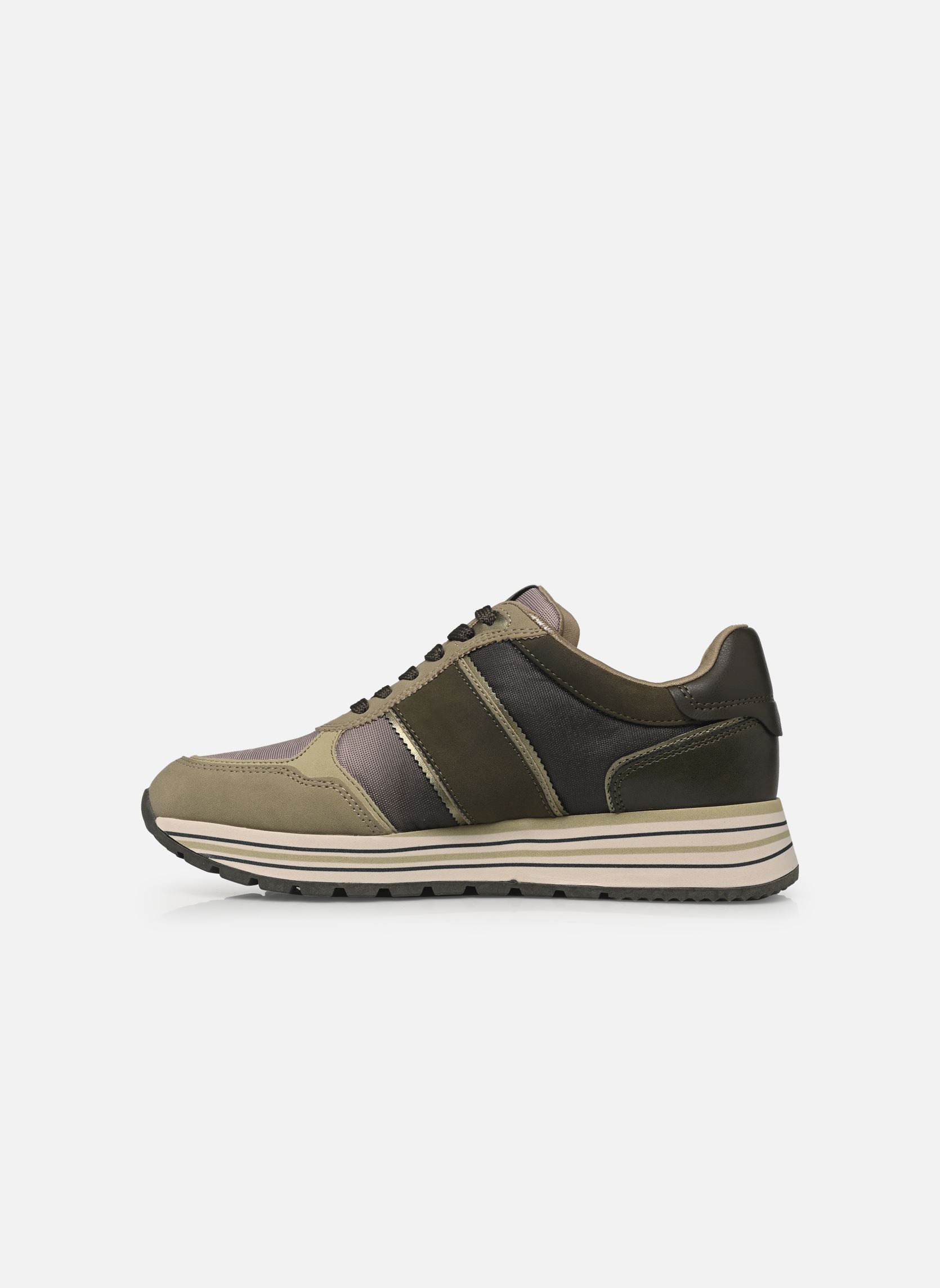 Baskets compensées 23727-42 femme vert Tamaris Baskets compensées 23727-42 femme vert OLIVE COMB
