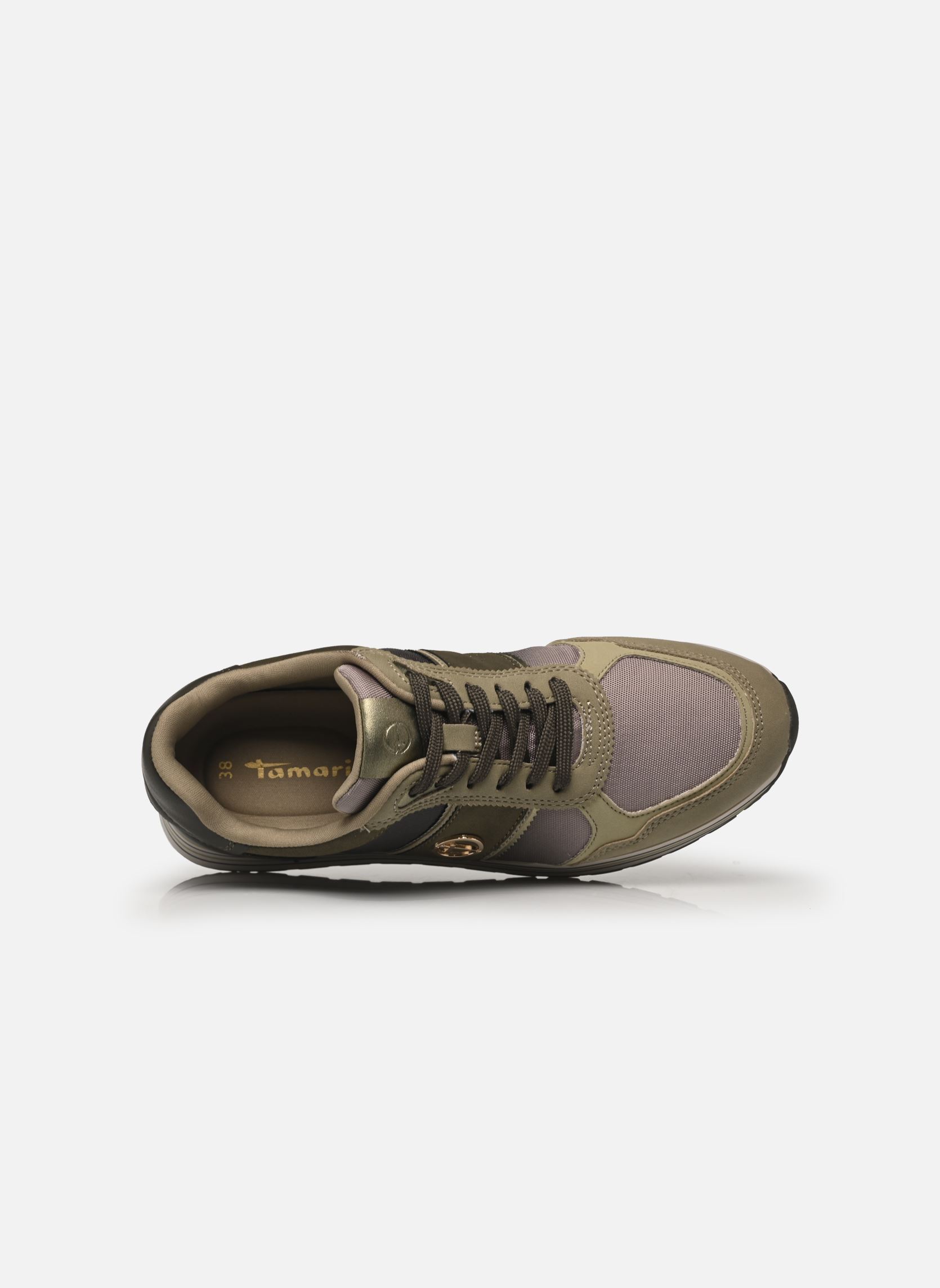 Baskets compensées 23727-42 femme vert Tamaris Baskets compensées 23727-42 femme vert OLIVE COMB