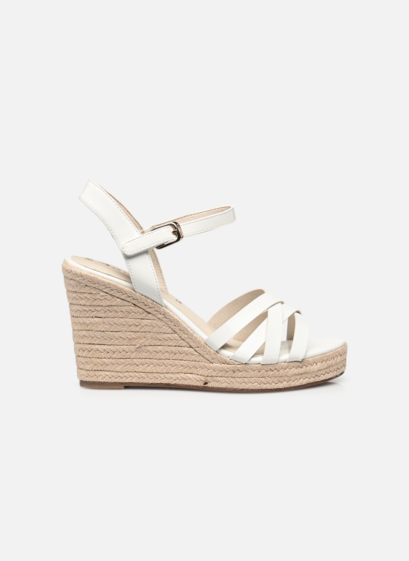 Keil- und Plateausandalen 28380-42 damen weiß Tamaris Keil- und Plateausandalen 28380-42 damen weiß WHITE PATENT