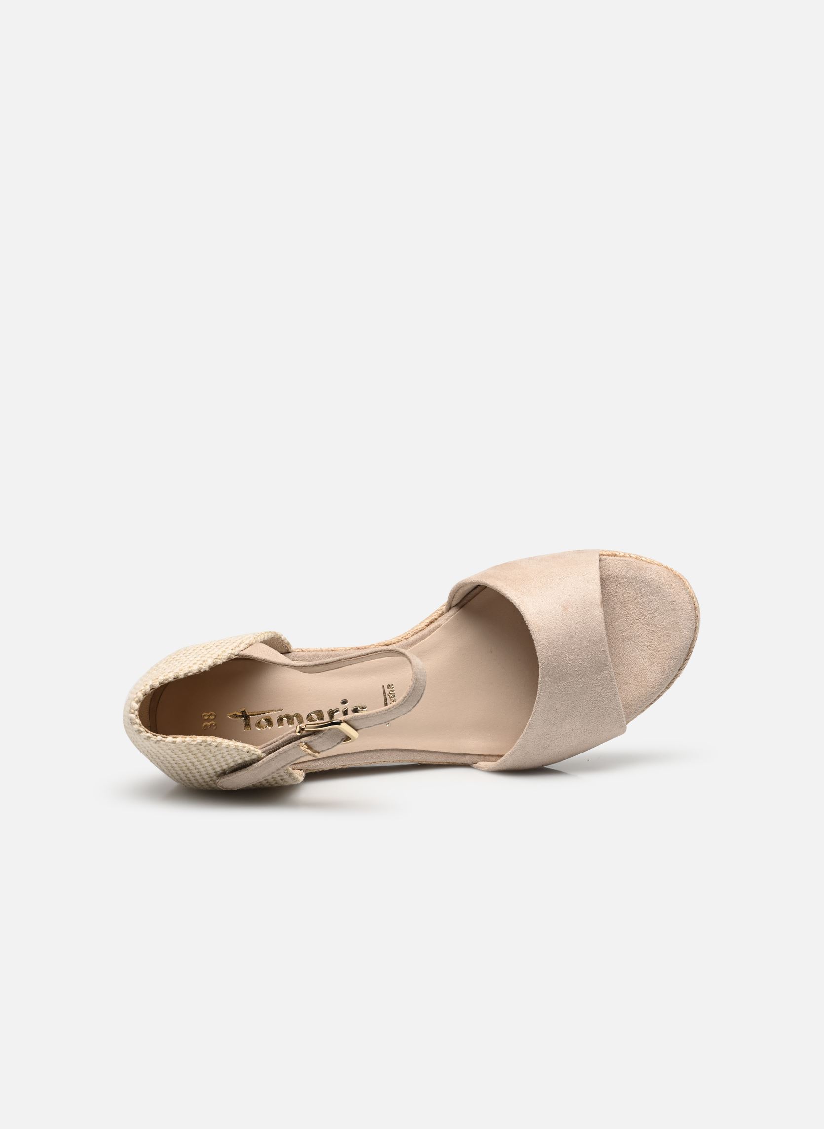 Sandales compensées et plateformes 28387-42 femme beige Tamaris Sandales compensées et plateformes 28387-42 femme beige IVORY