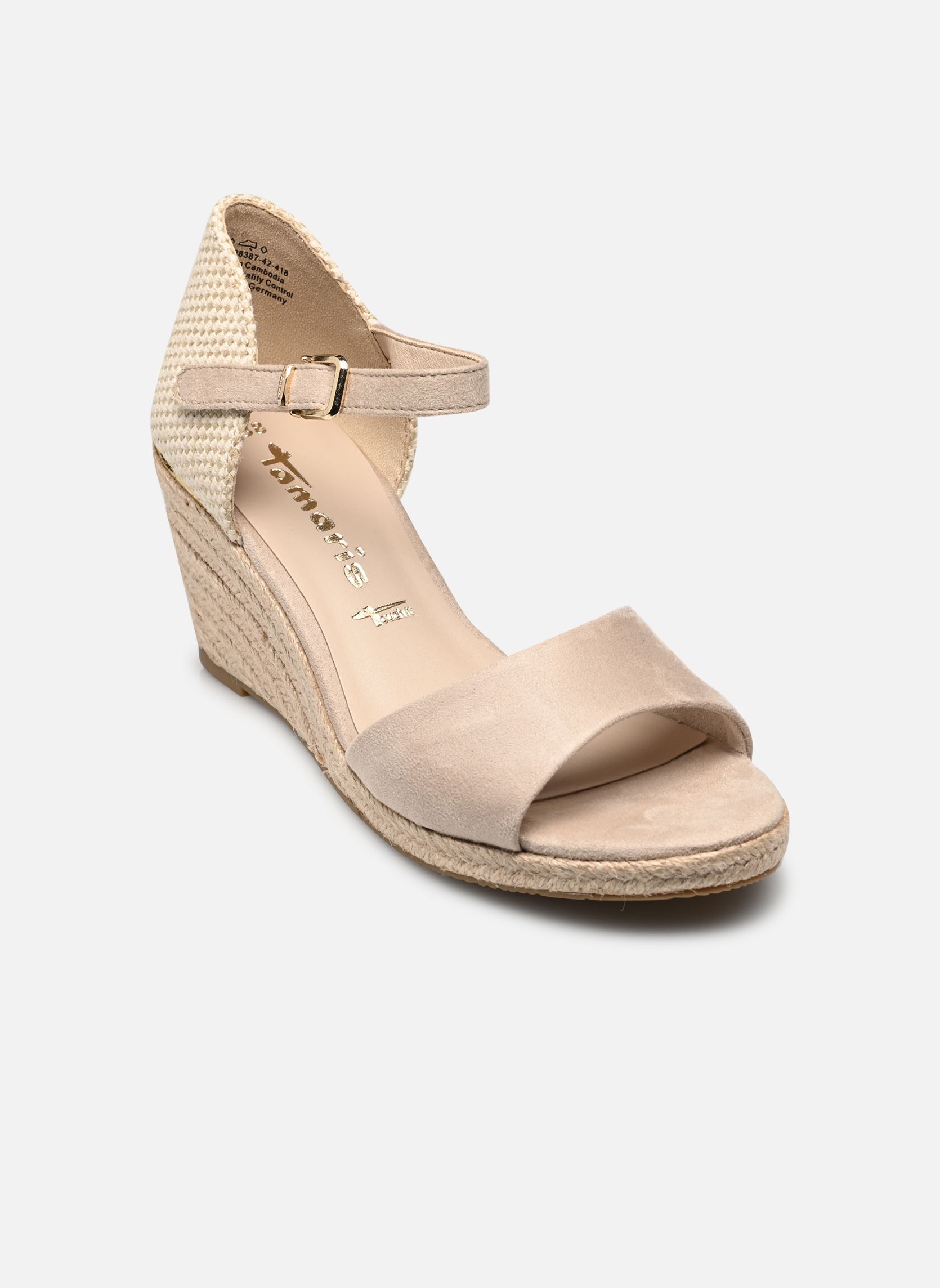 Sandales compensées et plateformes 28387-42 femme beige Tamaris Sandales compensées et plateformes 28387-42 femme beige IVORY