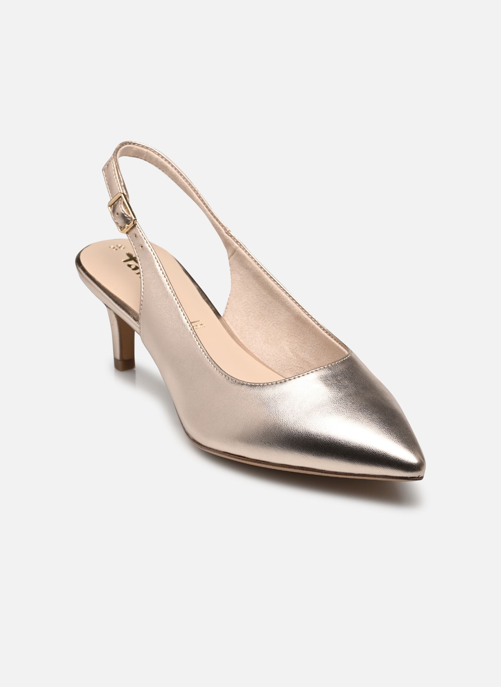 Slingback pumps 29611-42 dames zilver Tamaris Slingback pumps 29611-42 dames zilver Light gold