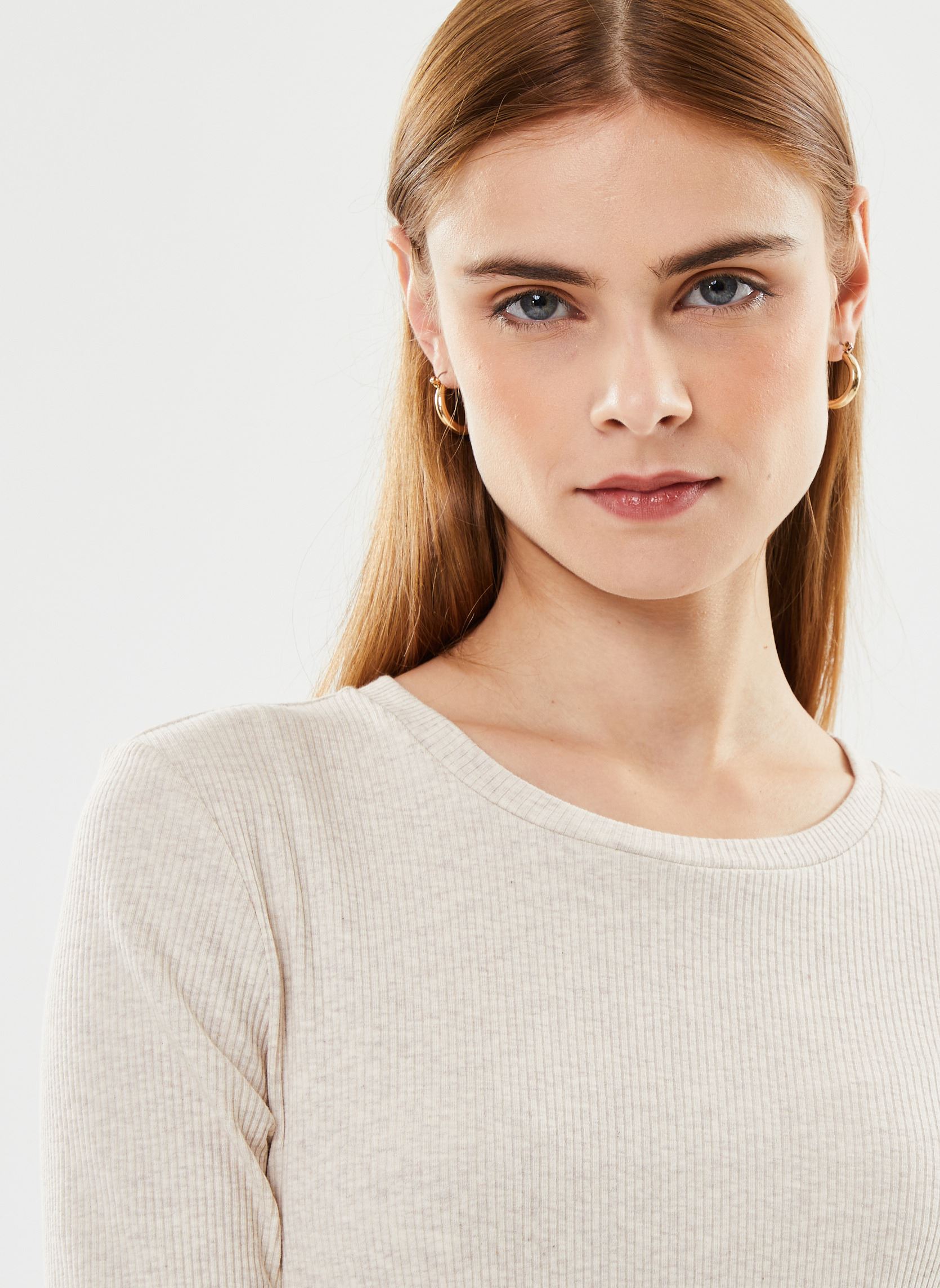 Tee-shirts manches longues Slfanna Ls Crew Neck Tee S Noos femme beige Selected Femme Tee-shirts manches longues Slfanna Ls Crew Neck Tee S Noos femme beige OATMEAL