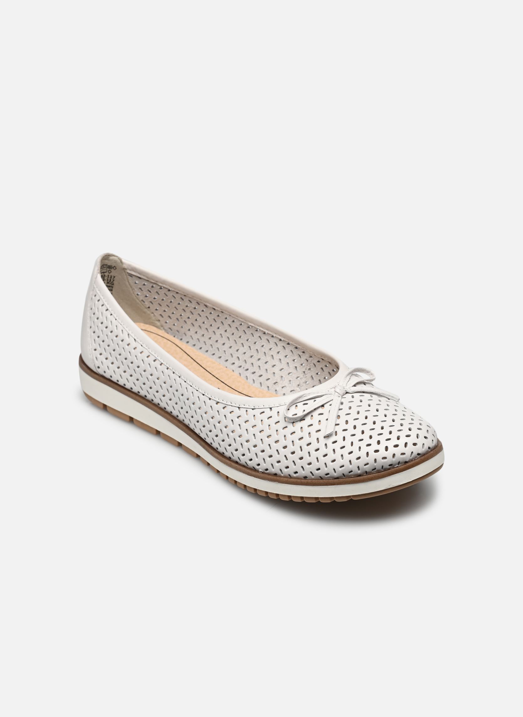 Klassische Ballerinas 22121-42 damen weiß Tamaris Klassische Ballerinas 22121-42 damen weiß WHITE LEATHER