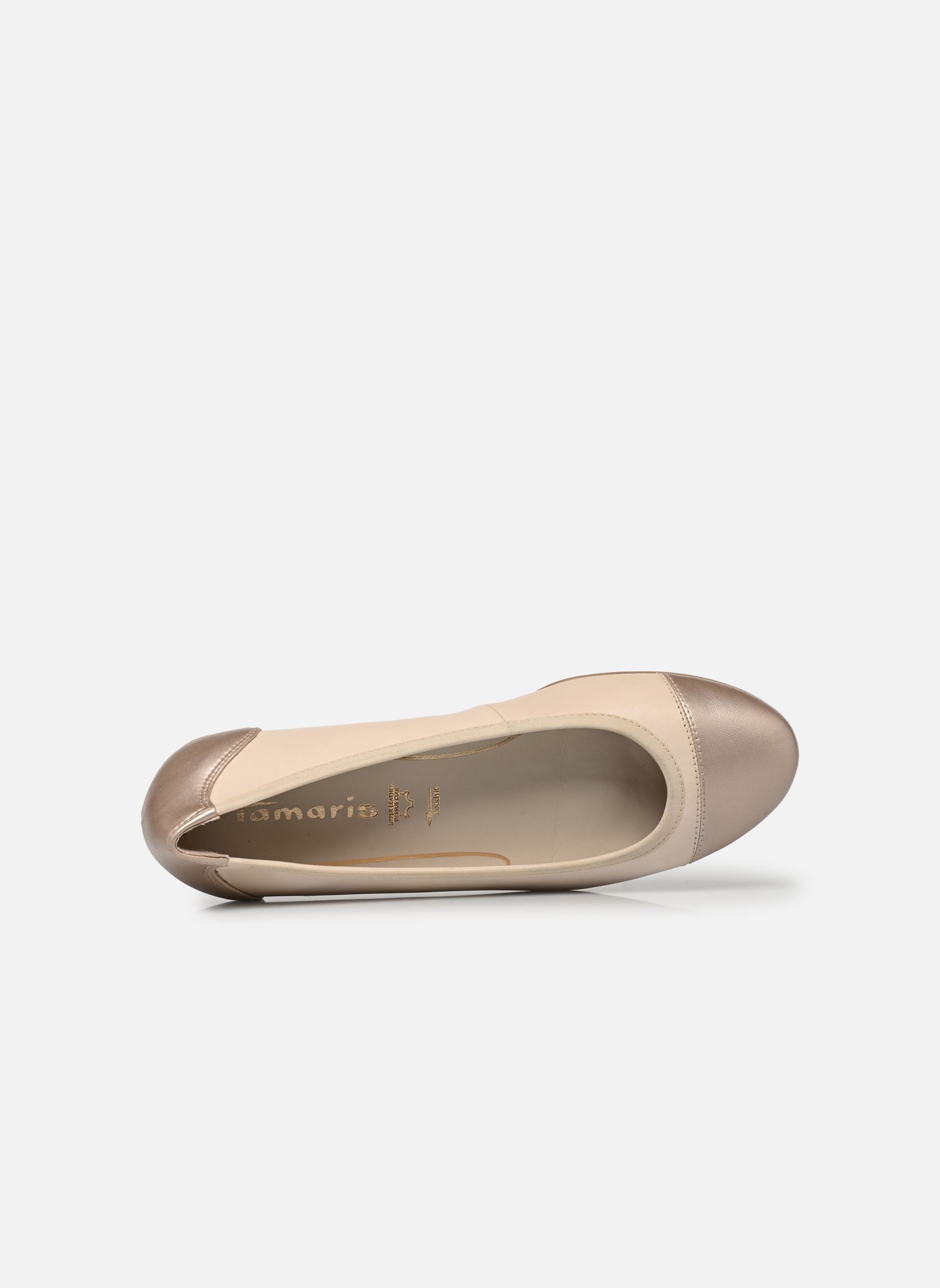 Ballerines classiques 22124-42 femme beige Tamaris Ballerines classiques 22124-42 femme beige IVORY COMB