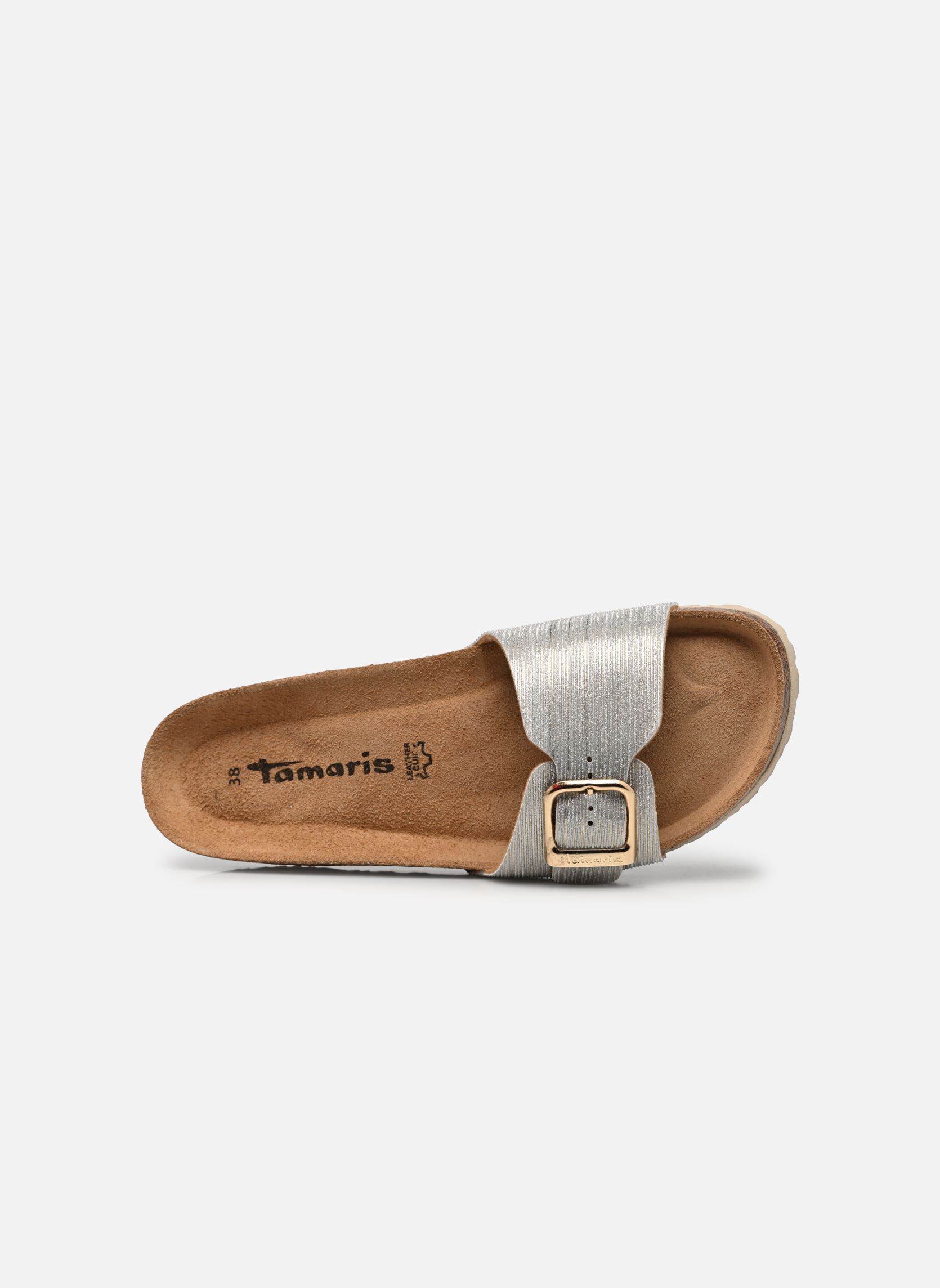 Pantoletten und Clogs 27520-42 damen silber Tamaris Pantoletten und Clogs 27520-42 damen silber LT GOLD STRUCT
