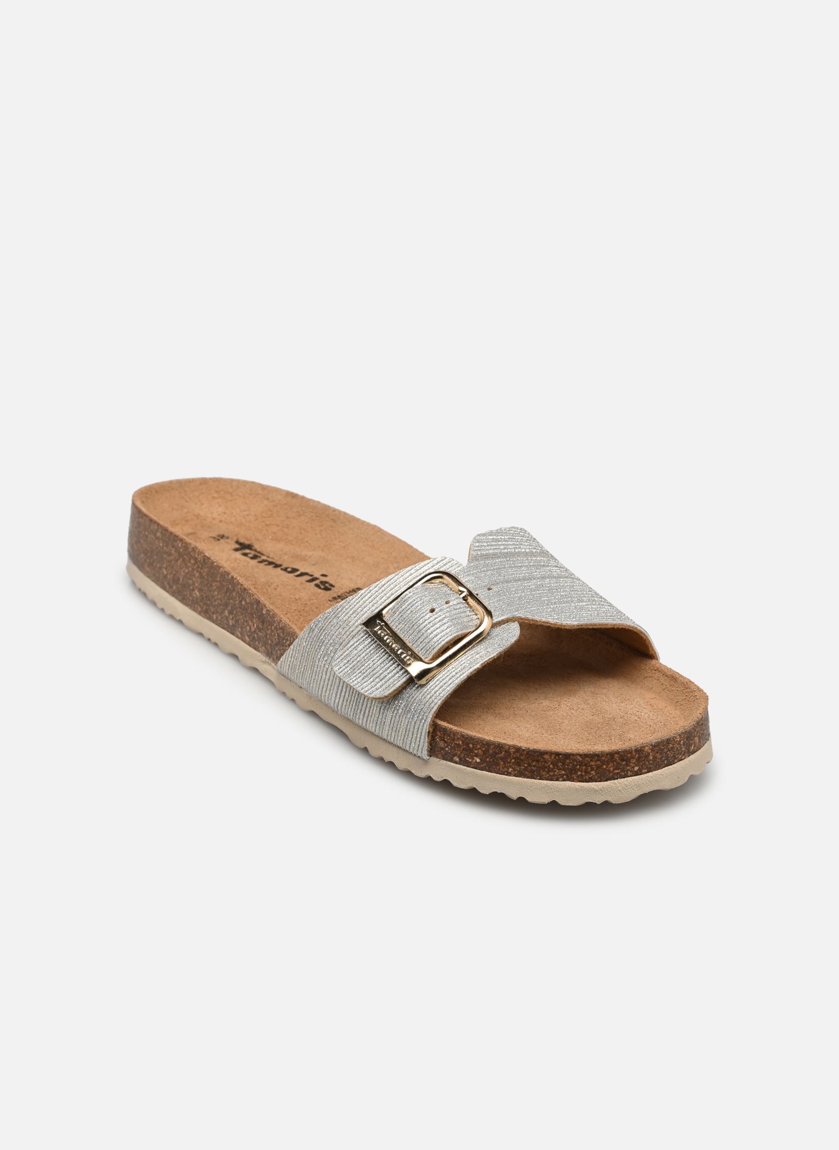 Pantoletten und Clogs 27520-42 damen silber Tamaris Pantoletten und Clogs 27520-42 damen silber LT GOLD STRUCT