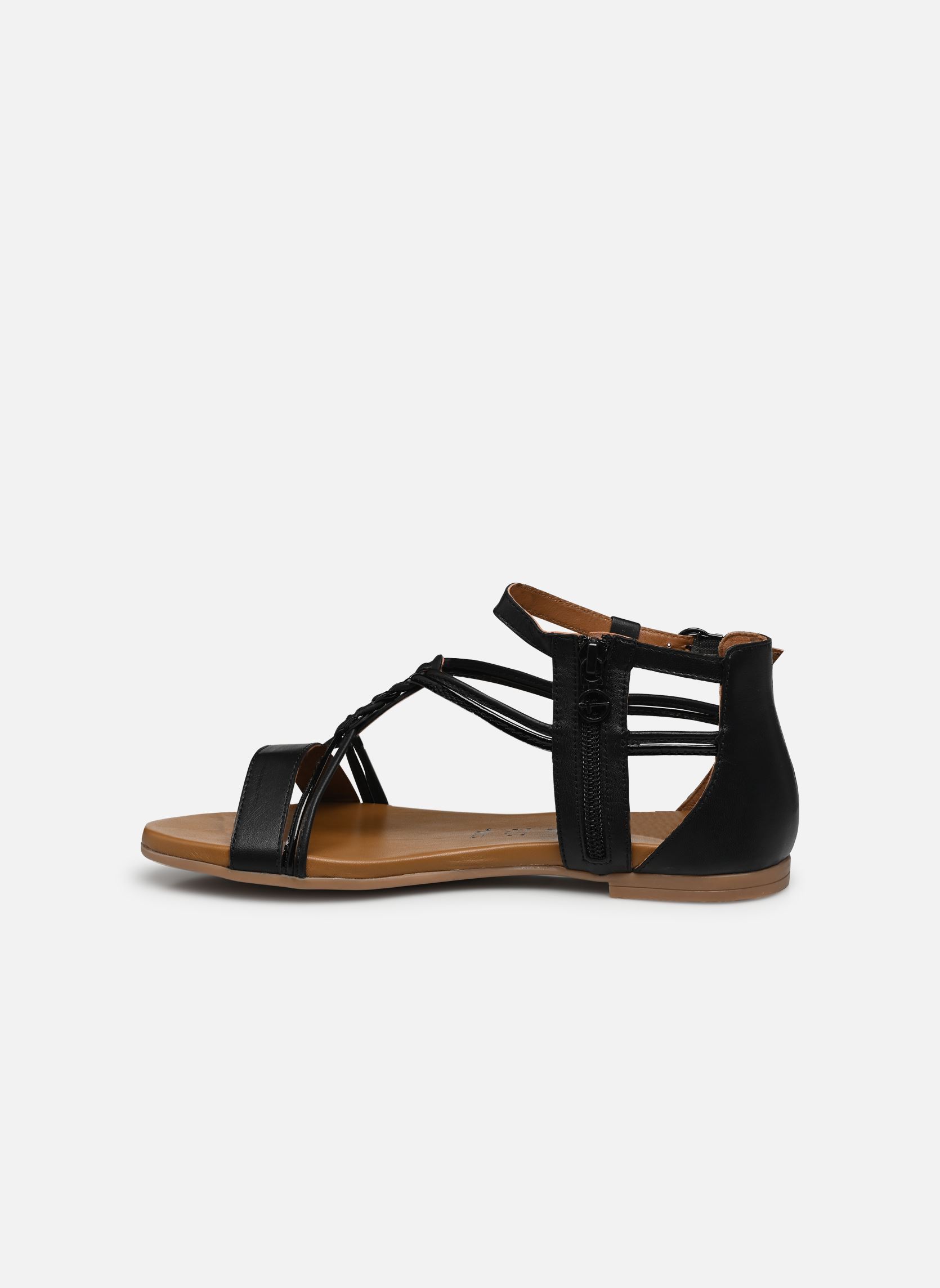 Sandales plates 28043-42 femme noir Tamaris Sandales plates 28043-42 femme noir BLACK
