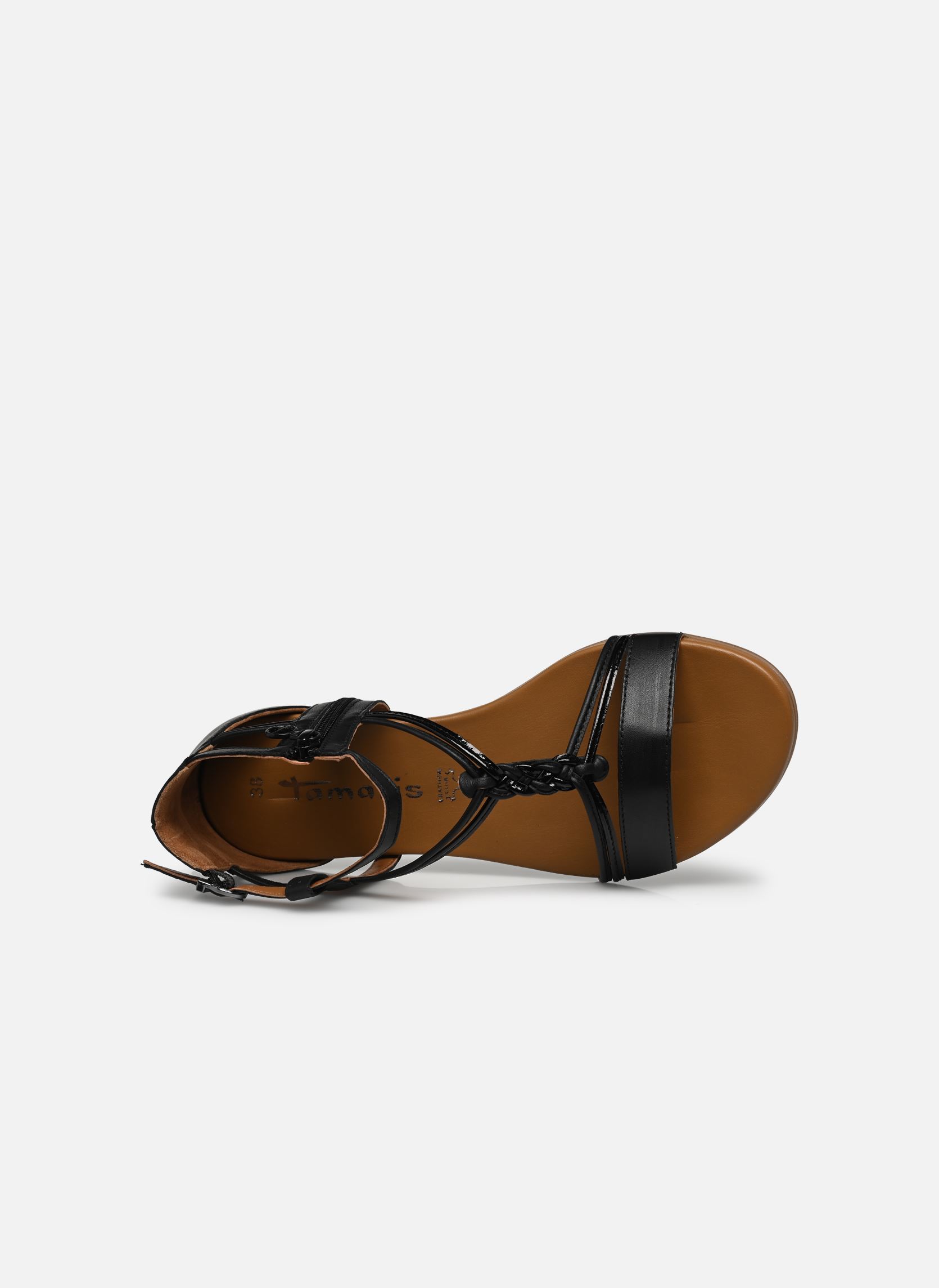 Sandales plates 28043-42 femme noir Tamaris Sandales plates 28043-42 femme noir BLACK