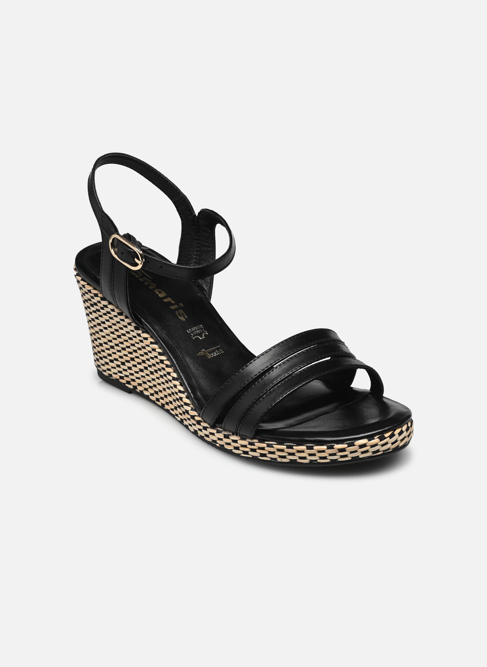 Keil- und Plateausandalen 28046-42 damen schwarz Tamaris Keil- und Plateausandalen 28046-42 damen schwarz BLACK