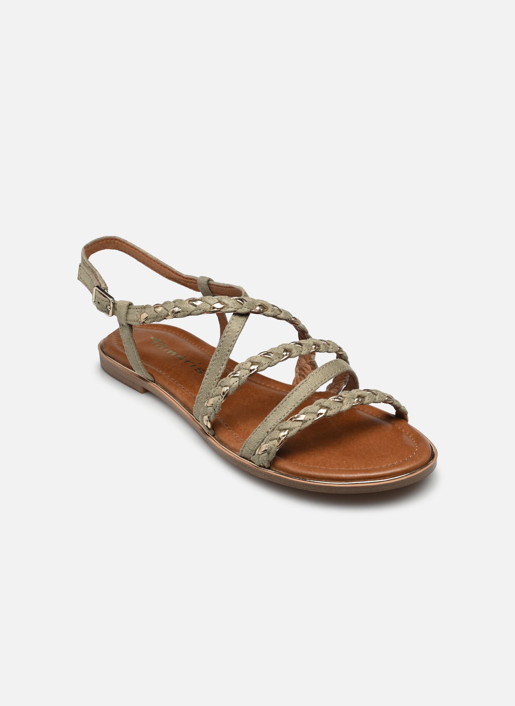 Sandales plates 28101-42 femme vert Tamaris Sandales plates 28101-42 femme vert Sage