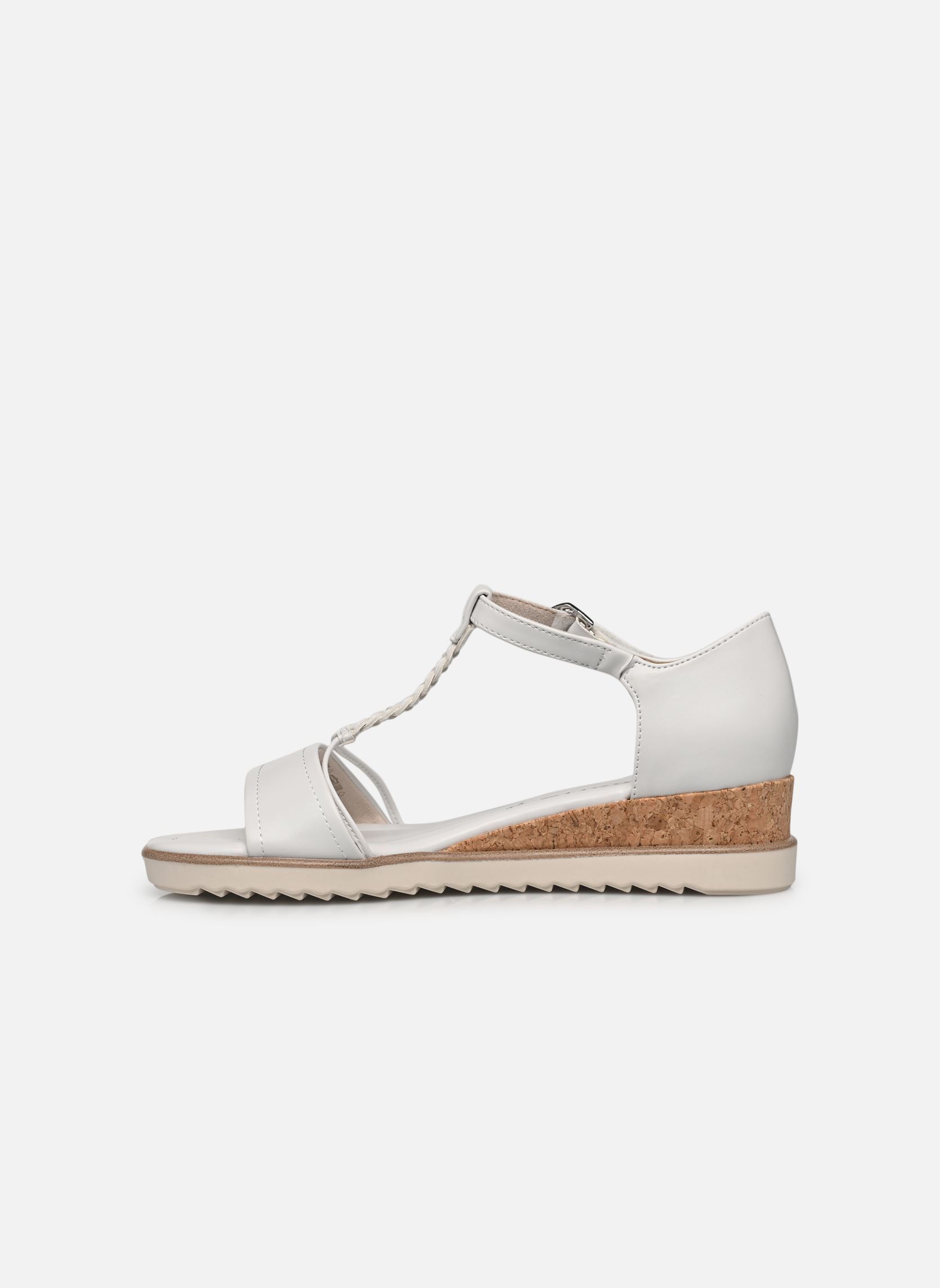 Sandales compensées et plateformes 28102-42 femme blanc Tamaris Sandales compensées et plateformes 28102-42 femme blanc WHITE